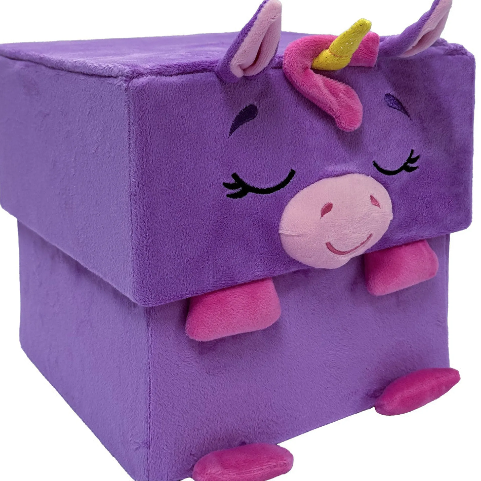 Happy Nappers Adorable Storables 15" Unicorn Plush - Purple & Pink