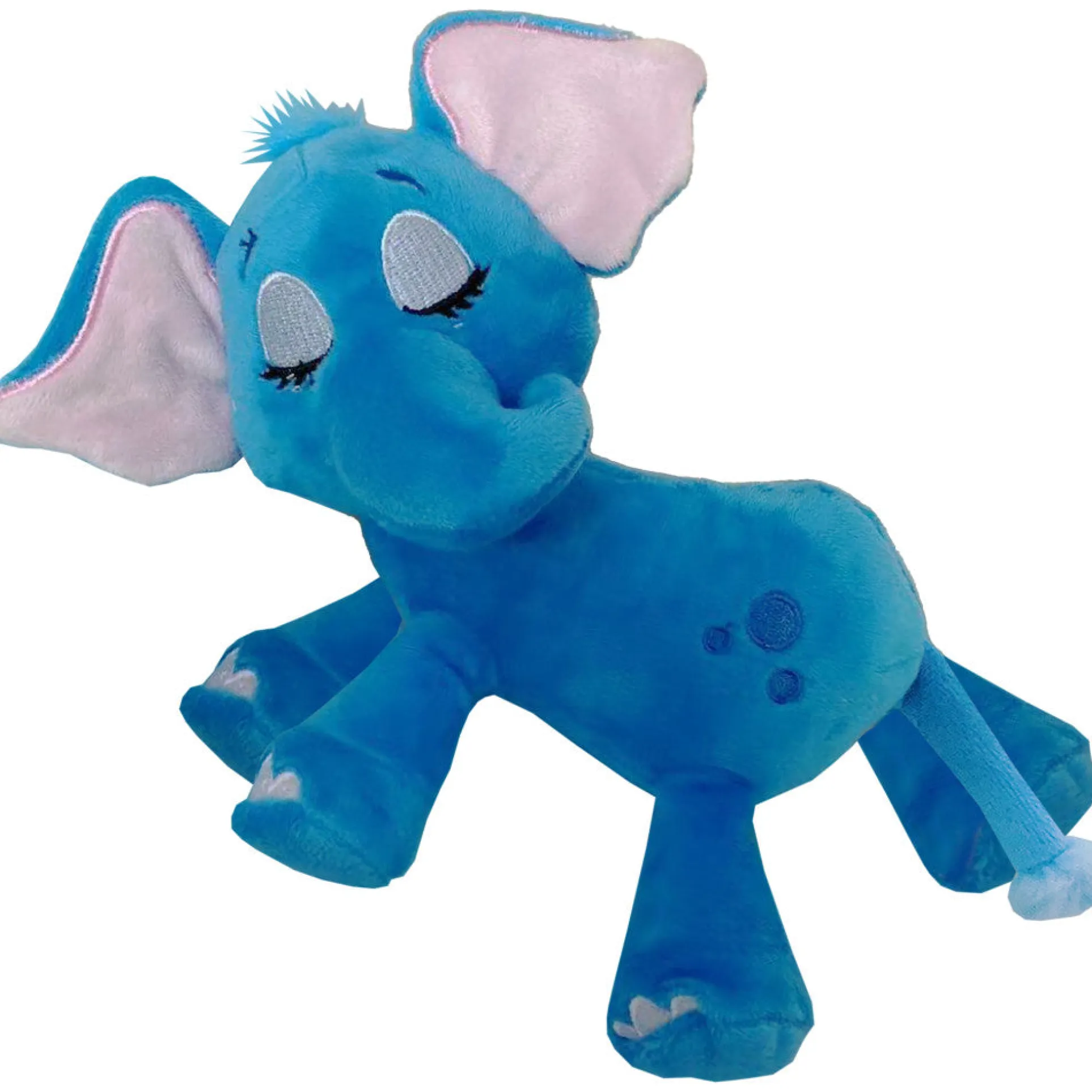 Happy Nappers Lullabrites 12 inch Interactive Elephant Plush - Blue