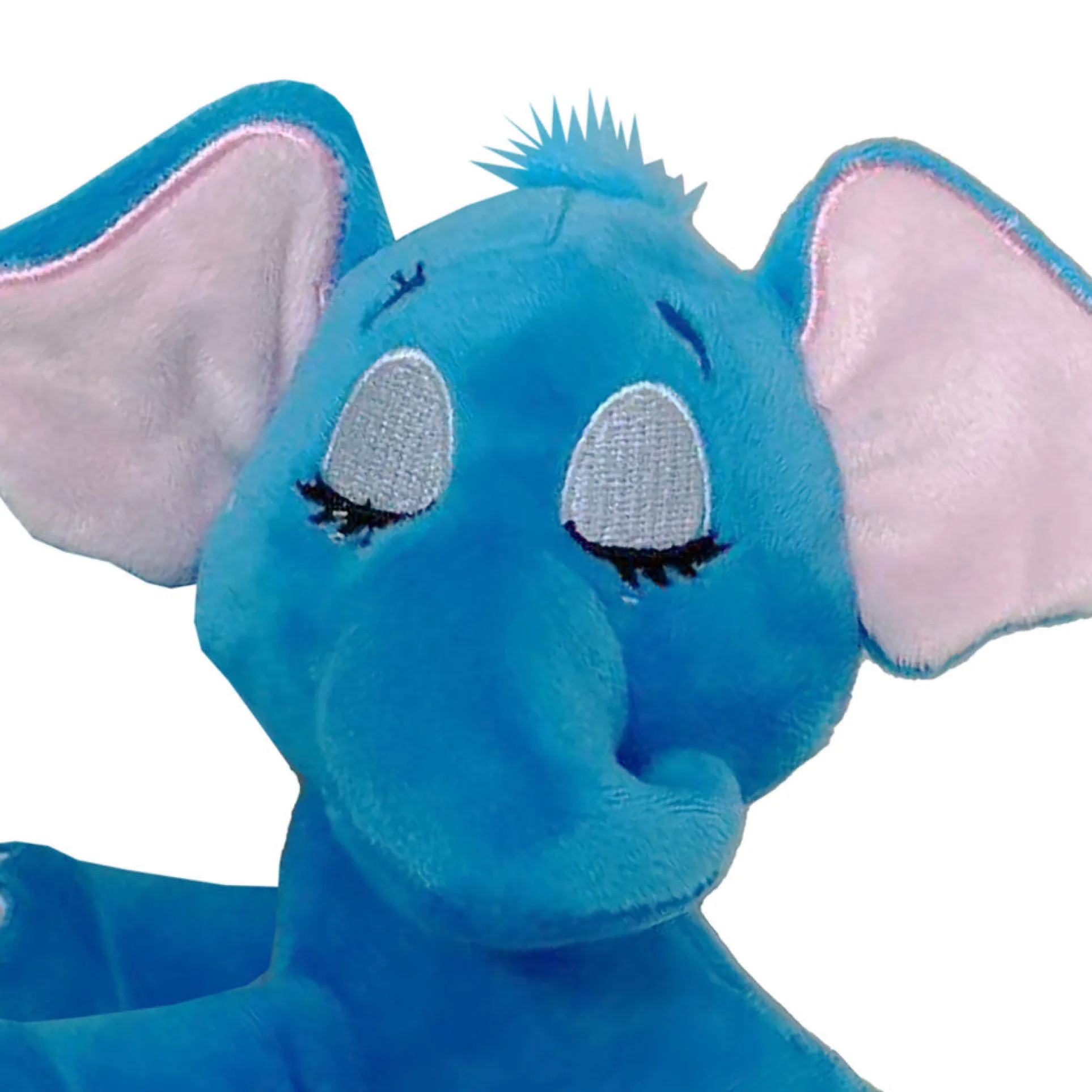 Happy Nappers Lullabrites 12 inch Interactive Elephant Plush - Blue