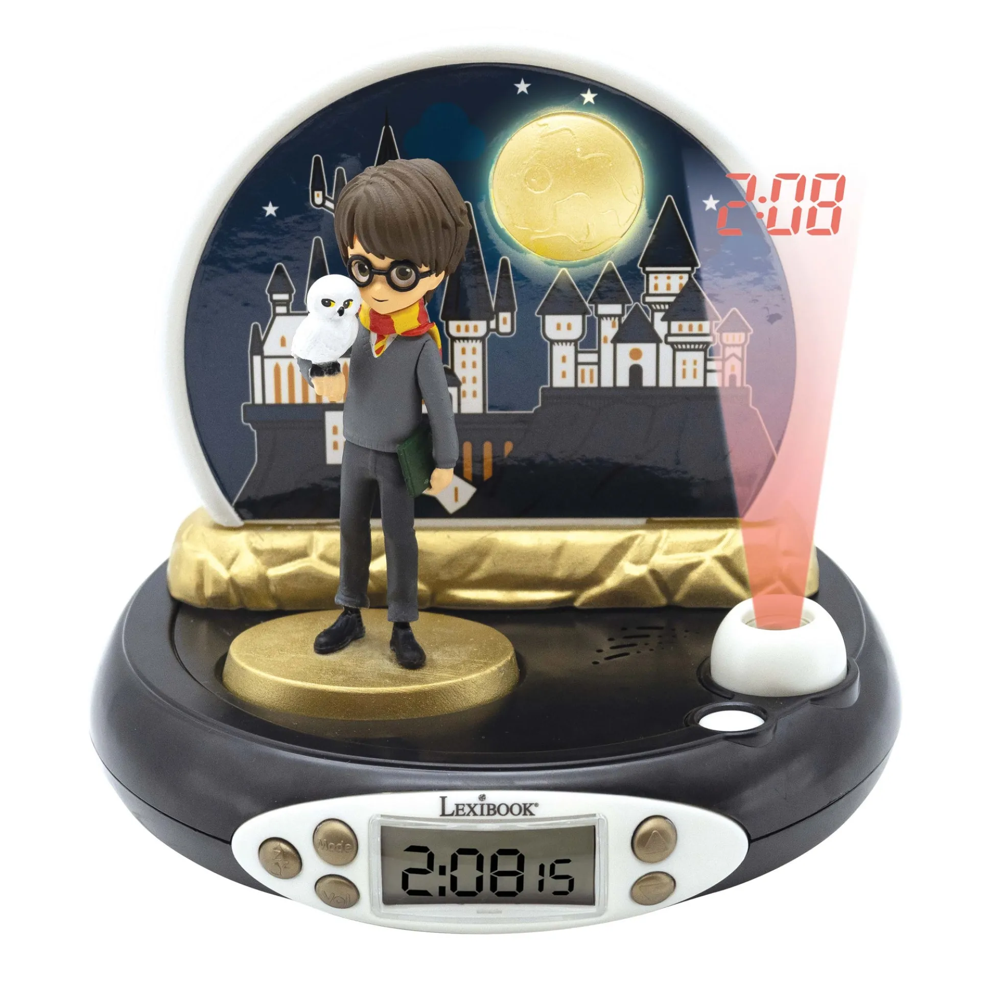 Harry Potter Themed 3D Projector Alarm Clock with Magical Sounds
