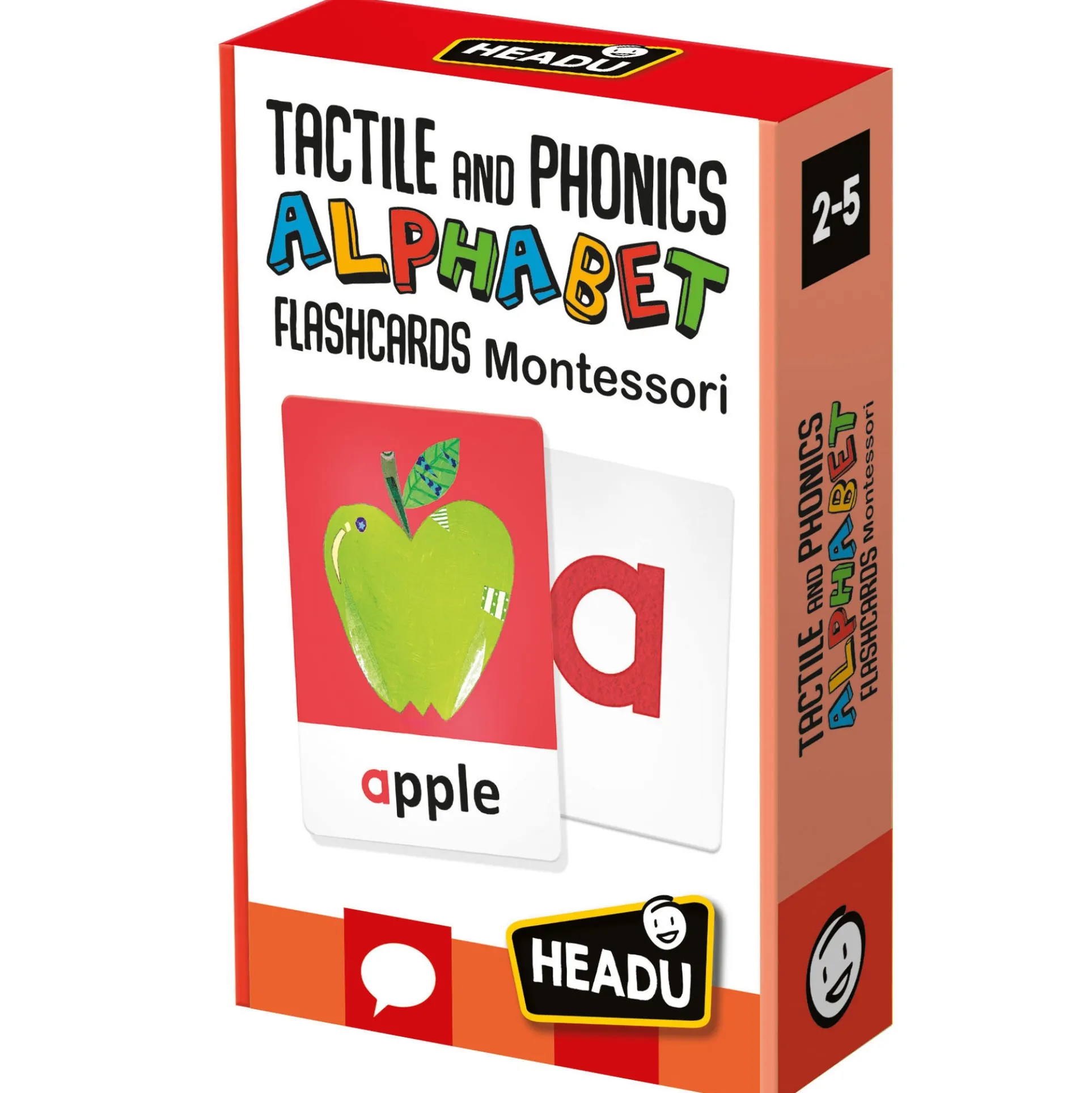 Headu Montessori Flashcards - Tactile & Phonics Alphabet Learning Set