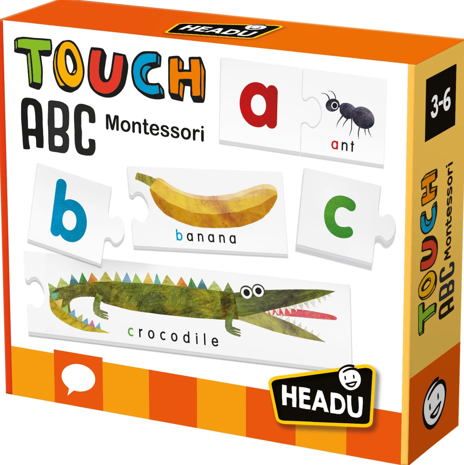 Headu Montessori Touch ABC - Interactive Tactile Alphabet Learning Toy