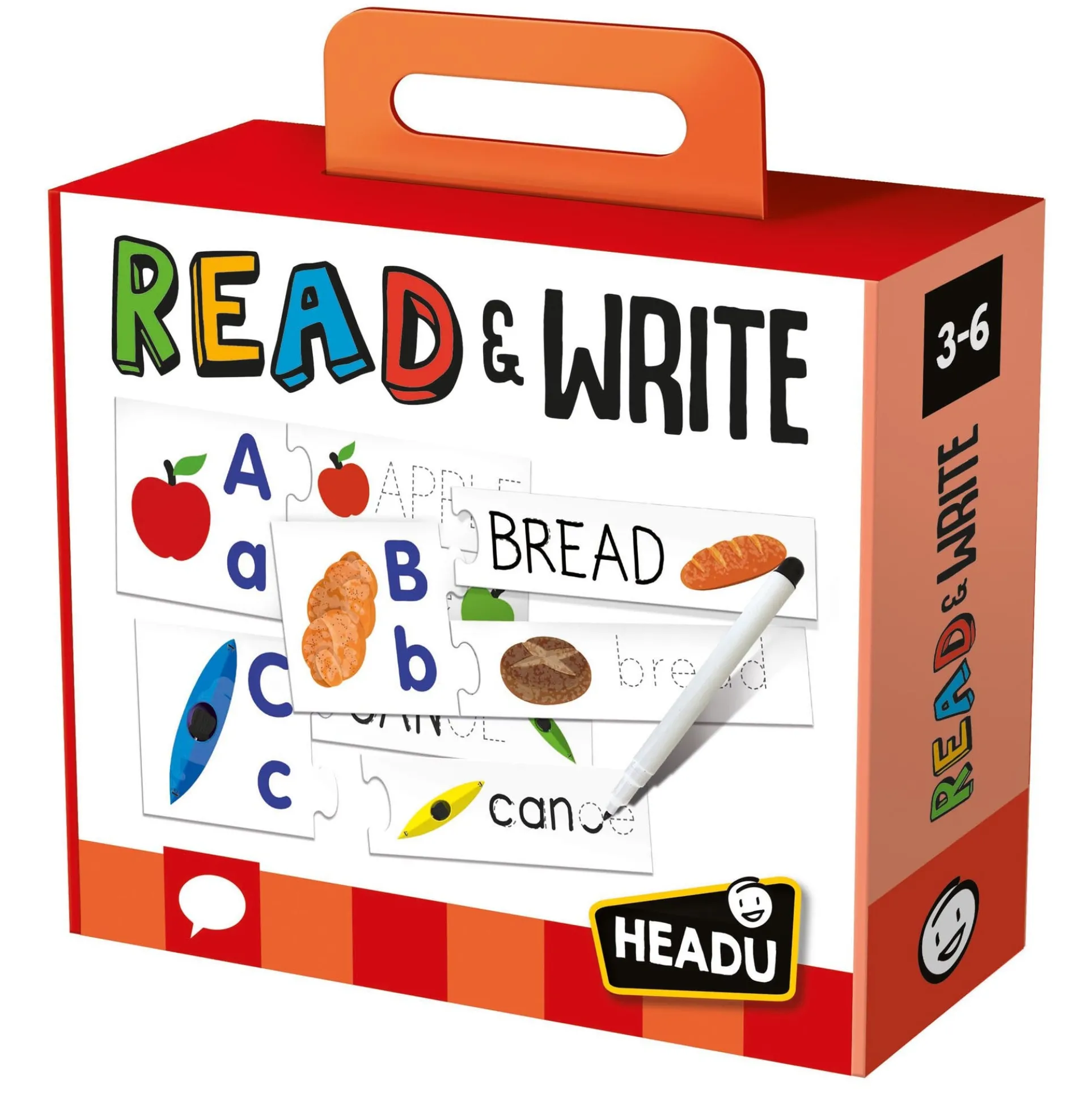 Headu Read & Write Puzzles - Alphabet & Writing Skills for Kids
