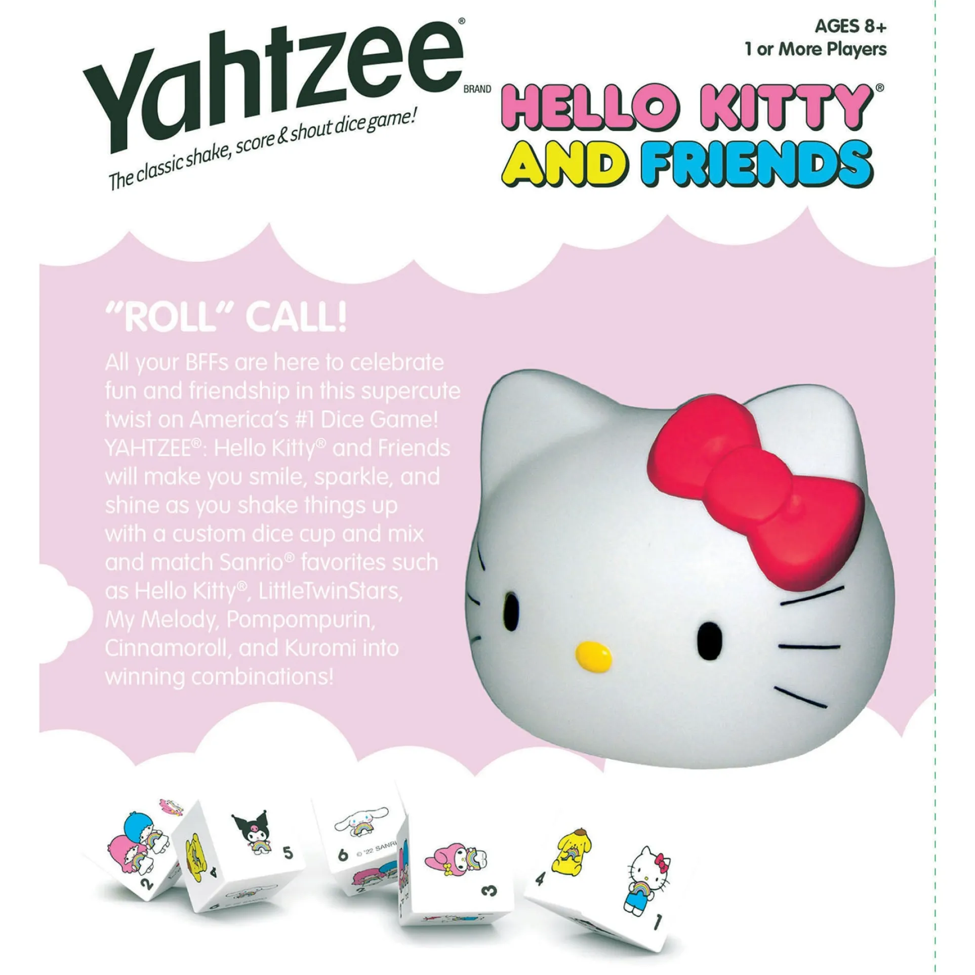 Hello Kitty and Friends YAHTZEE Dice Game