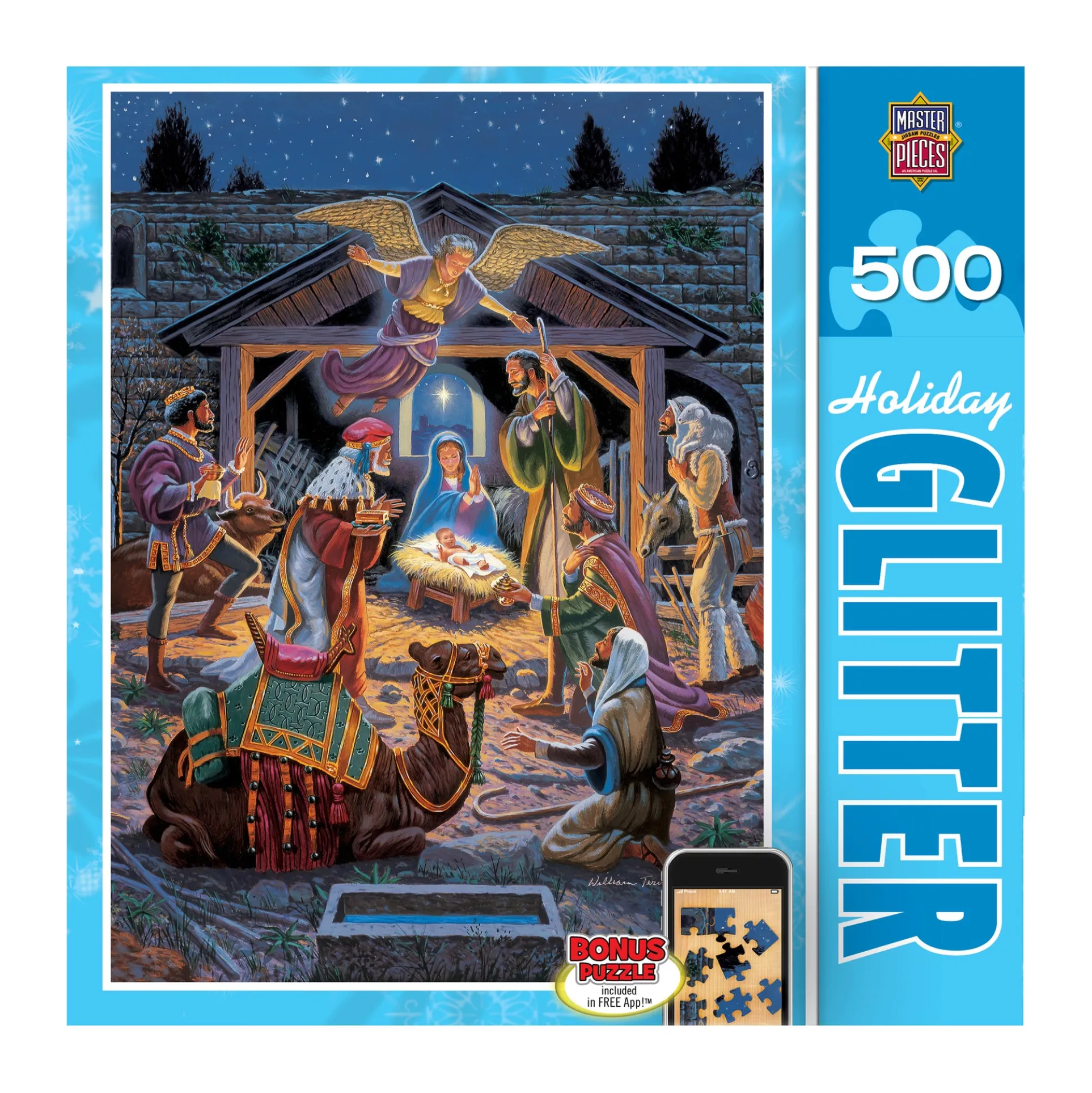 Holiday Glitter Puzzle - Holy Night: 500 pcs