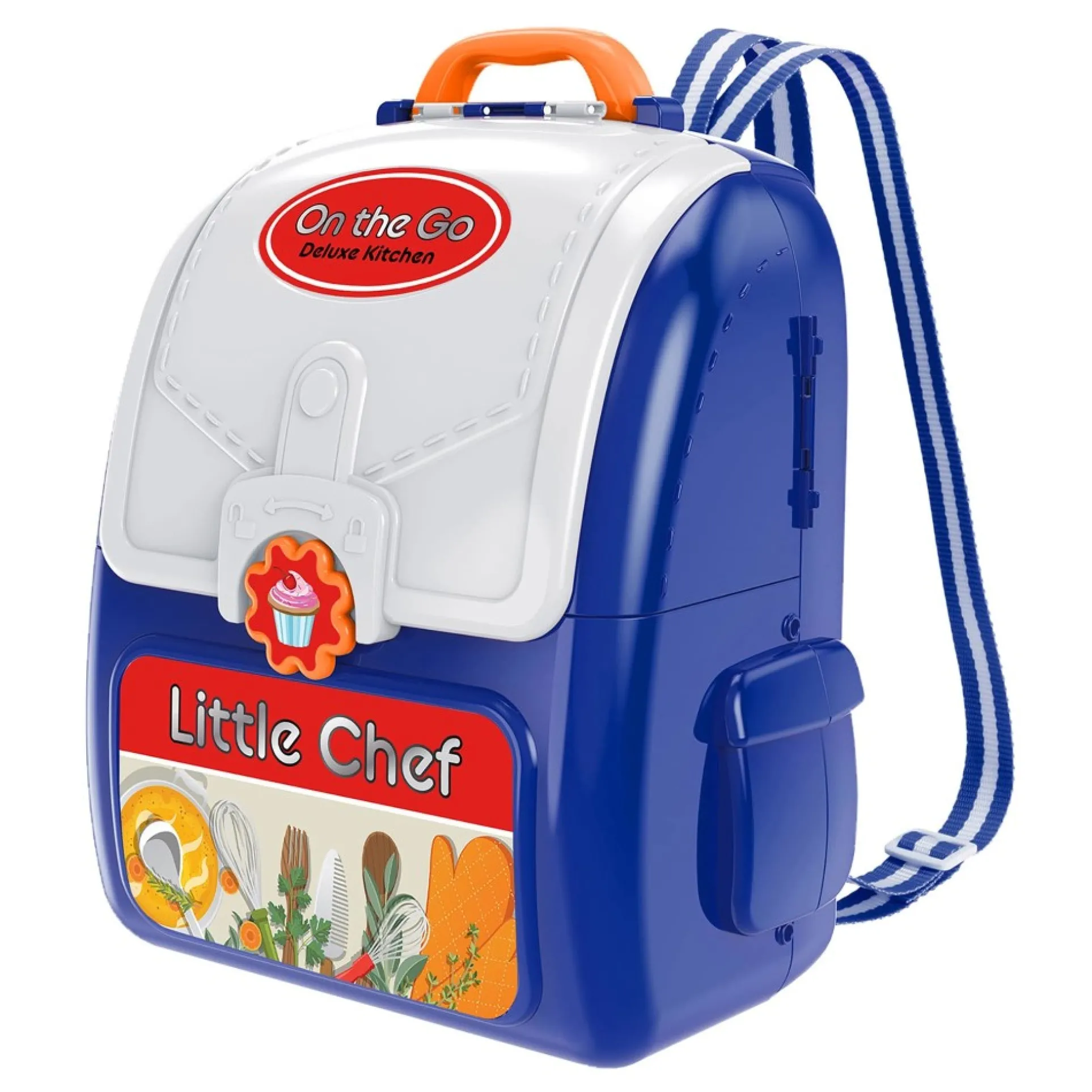 Kid Galaxy On the Go Backpack - Portable Pretend Play Cooking Set