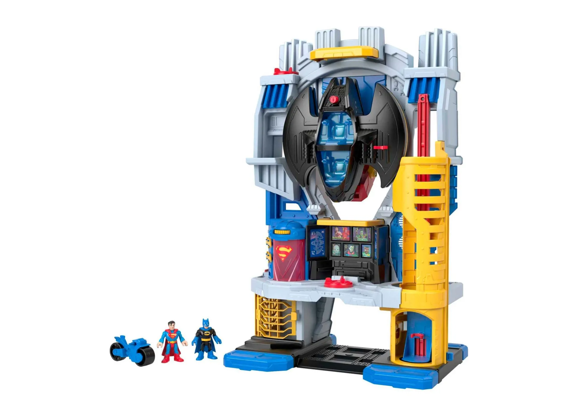 Imaginext DC Super Friends Ultimate Headquarters Playset with Batman and Superman Figures