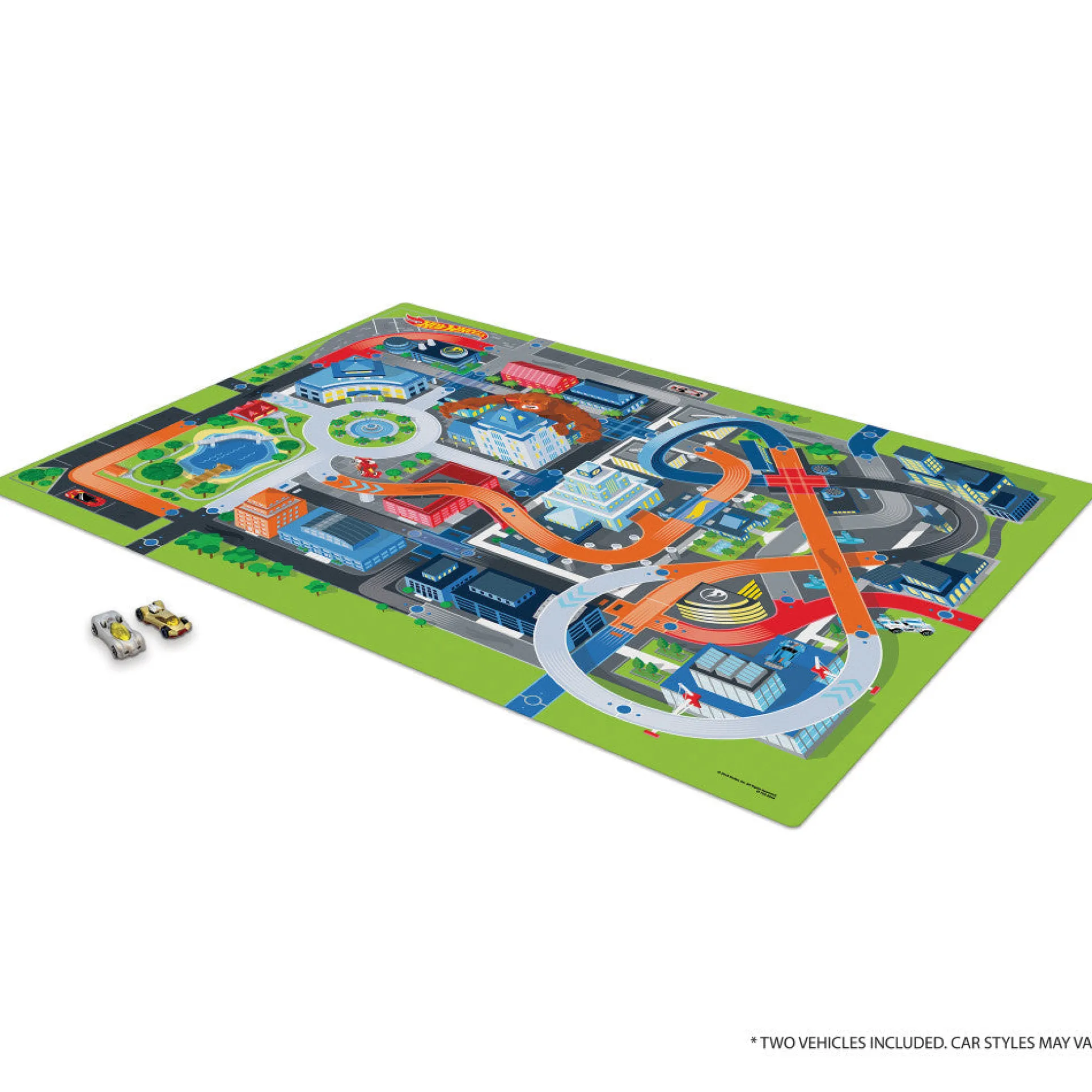 Imaginmat Jumbo Hot Wheels Adventure Playmat with Toy Cars, 47x61"