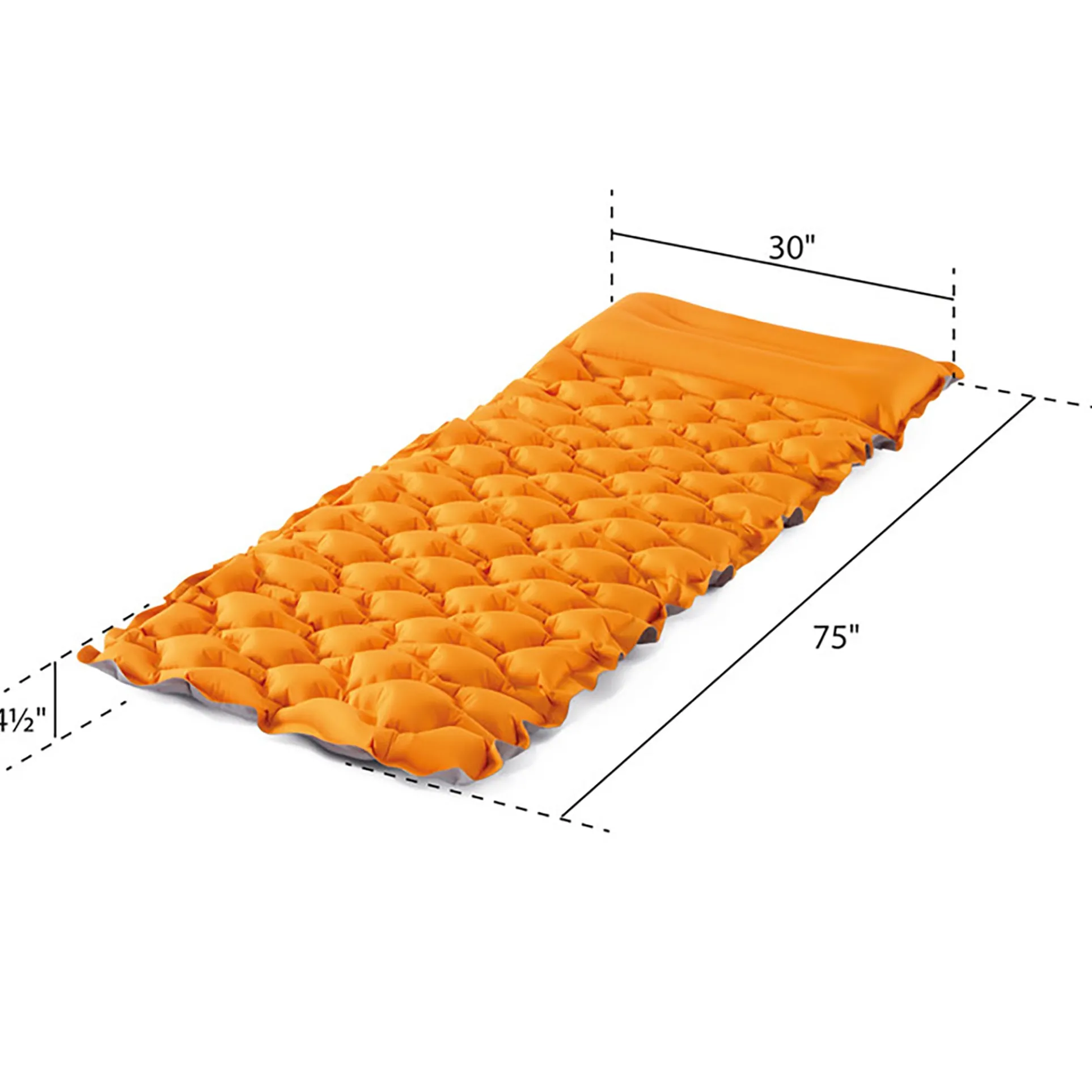 Intex TruAire 4.5" Inflatable Sleeping Pad with Built-In Pillow