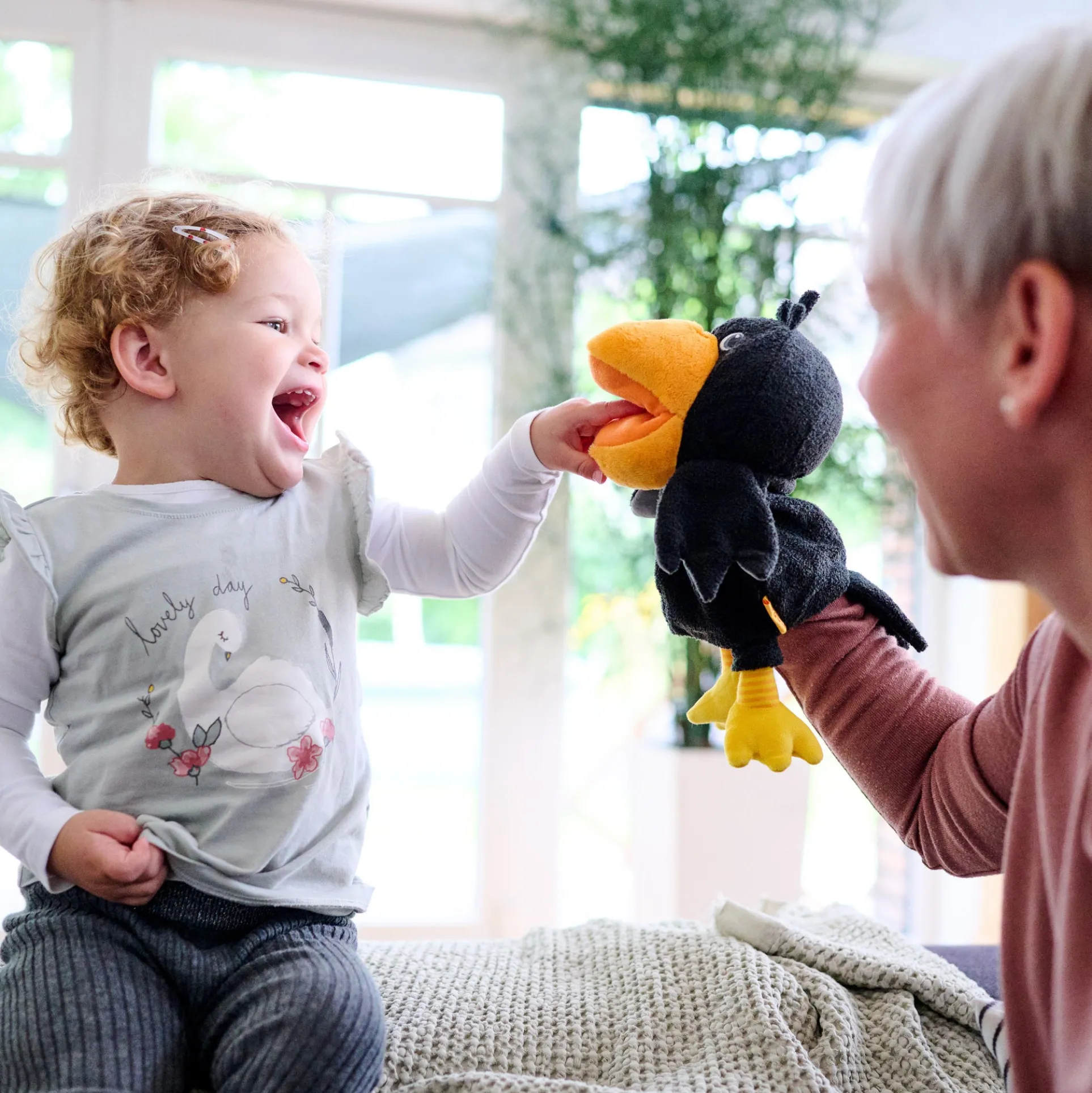 HABA Theo the Raven Interactive Glove Puppet