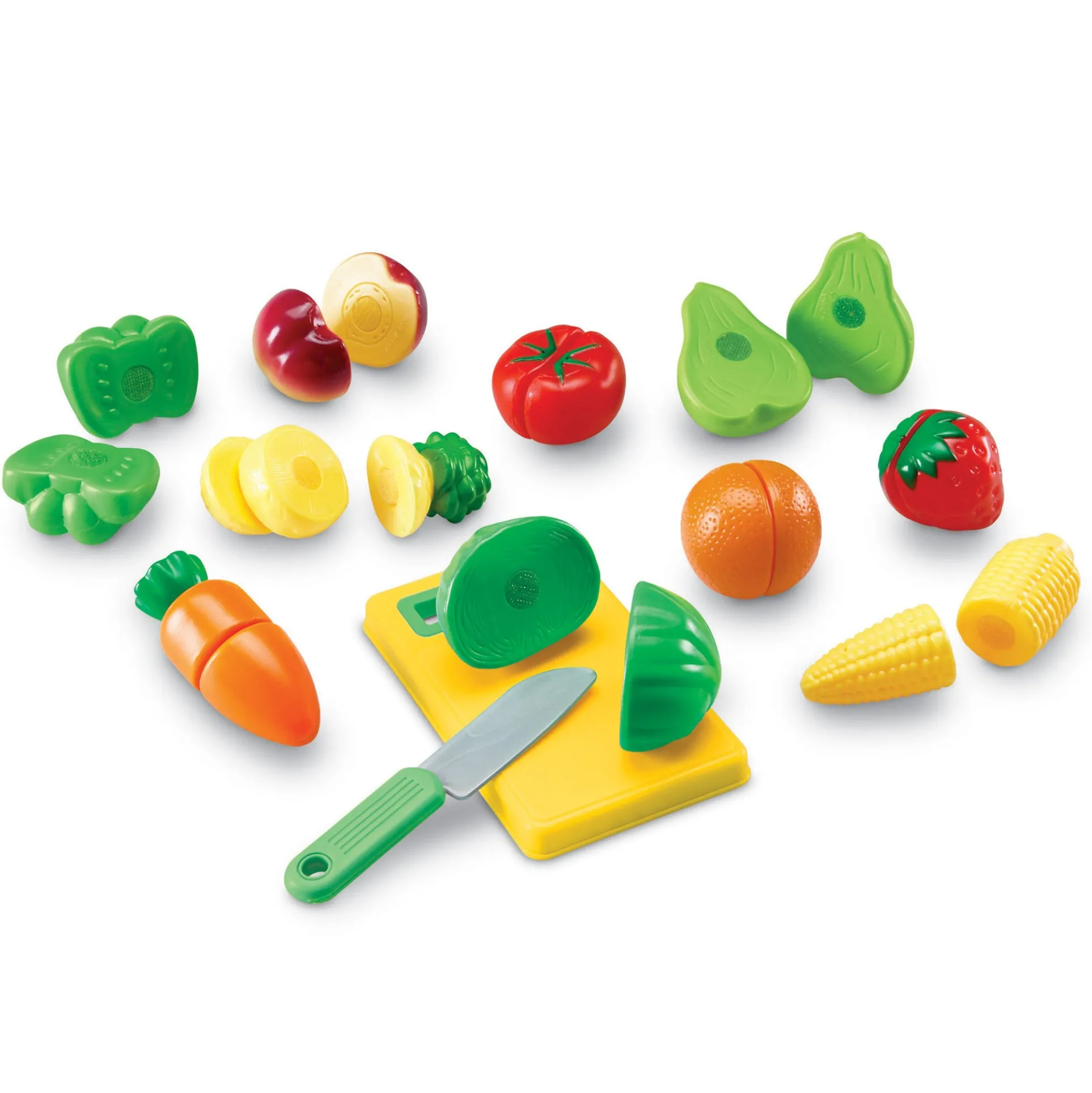 Learning Resources Pretend & Play Sliceable Fruits & Veggies Set