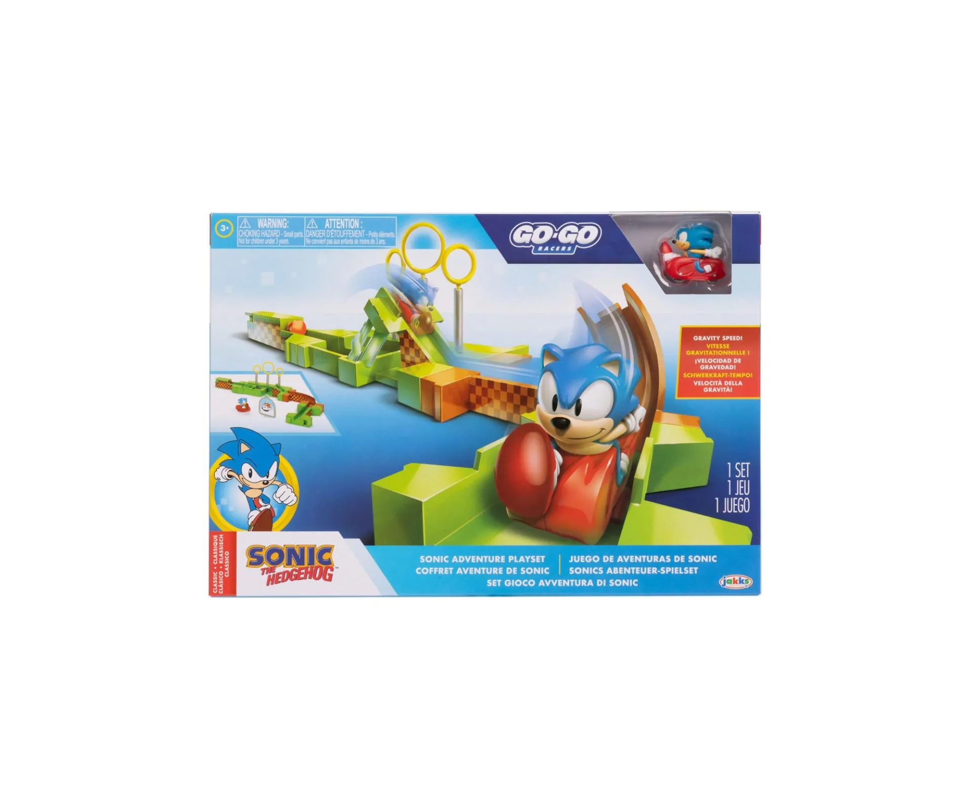 JAKKS Pacific Sonic Go-Go Racers Diecast Playset - Super Sonic
