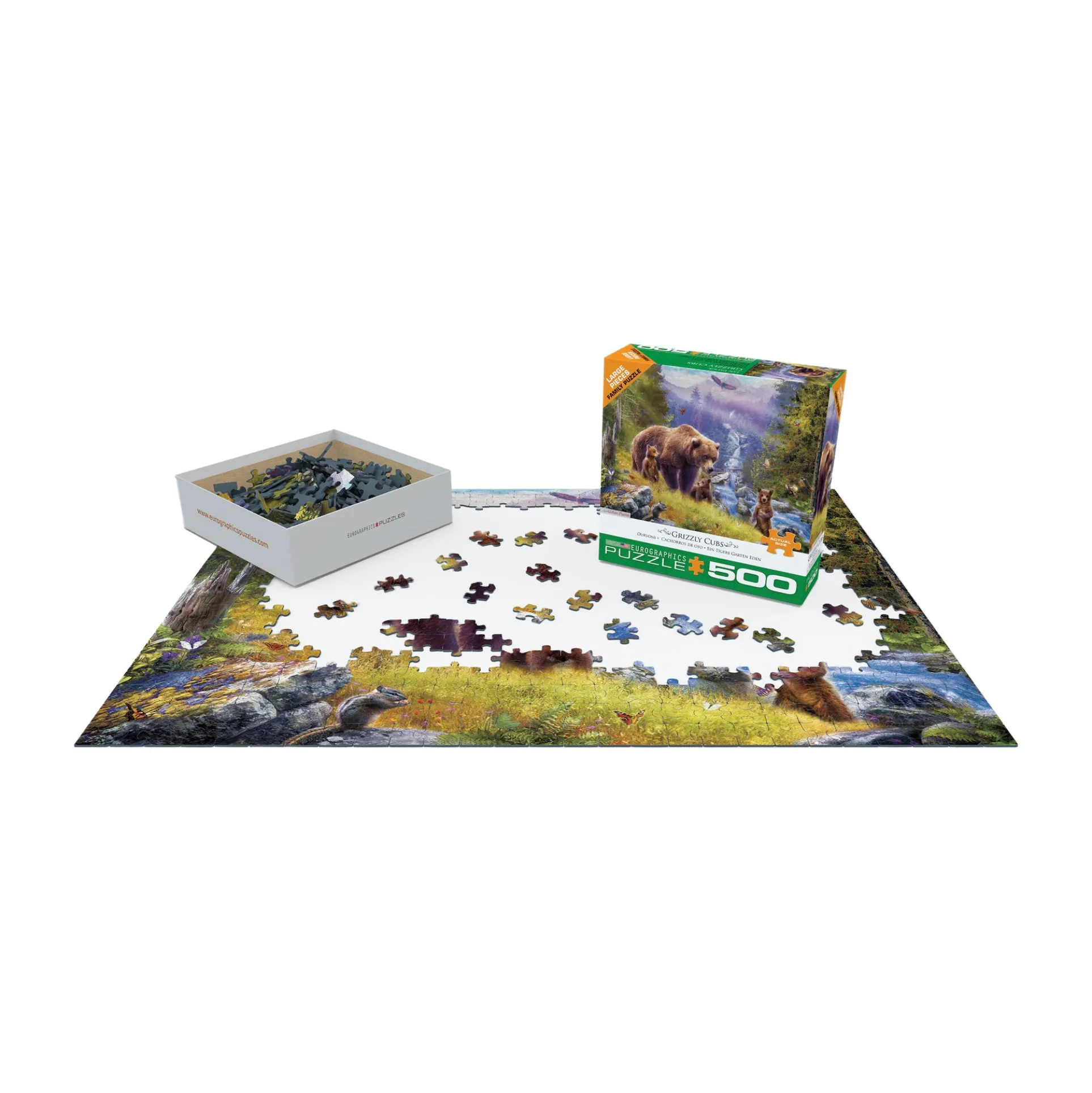 Jan Patrik Enchanted Forest Grizzly Cubs Jigsaw Puzzle - 500 pcs