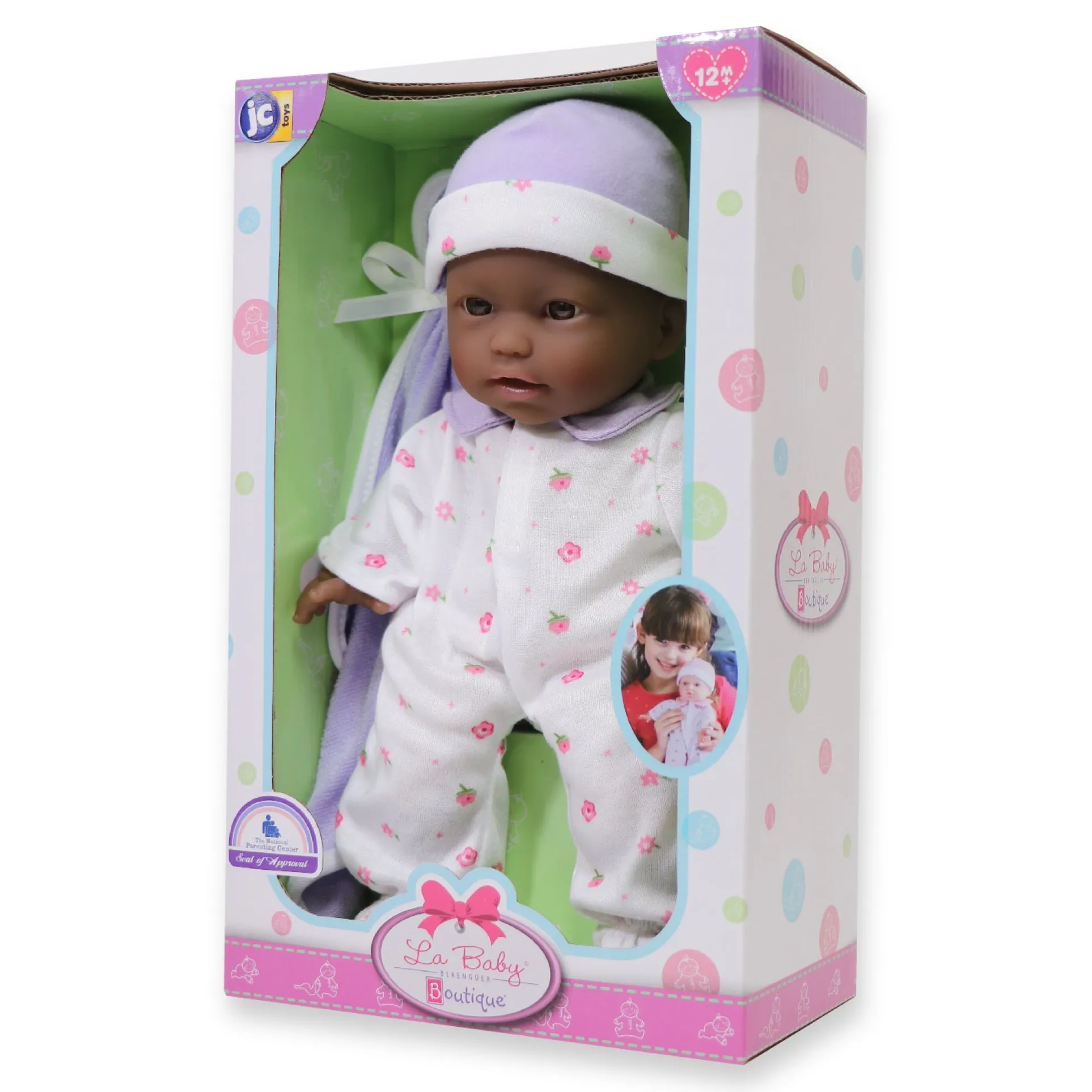 JC Toys 11 inch La Baby Soft Doll - Bright Sparkling Eyes