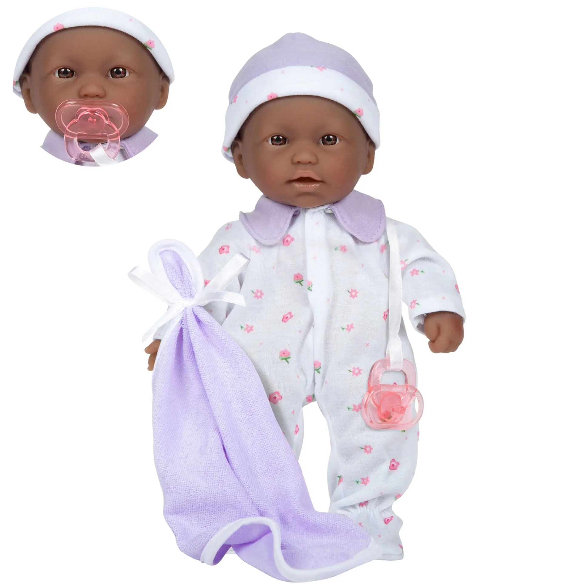 JC Toys 11 inch La Baby Soft Doll - Bright Sparkling Eyes