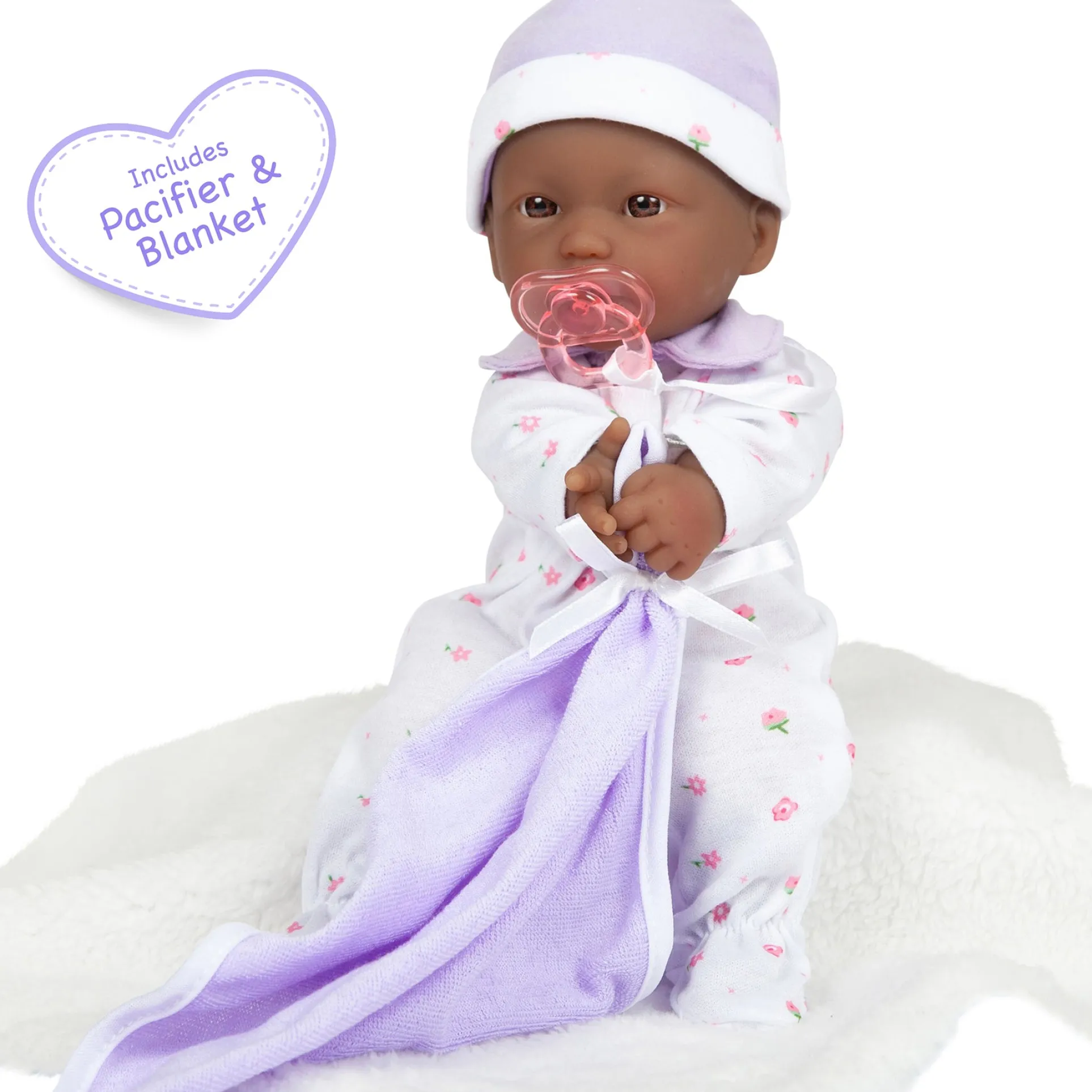 JC Toys 11 inch La Baby Soft Doll - Bright Sparkling Eyes