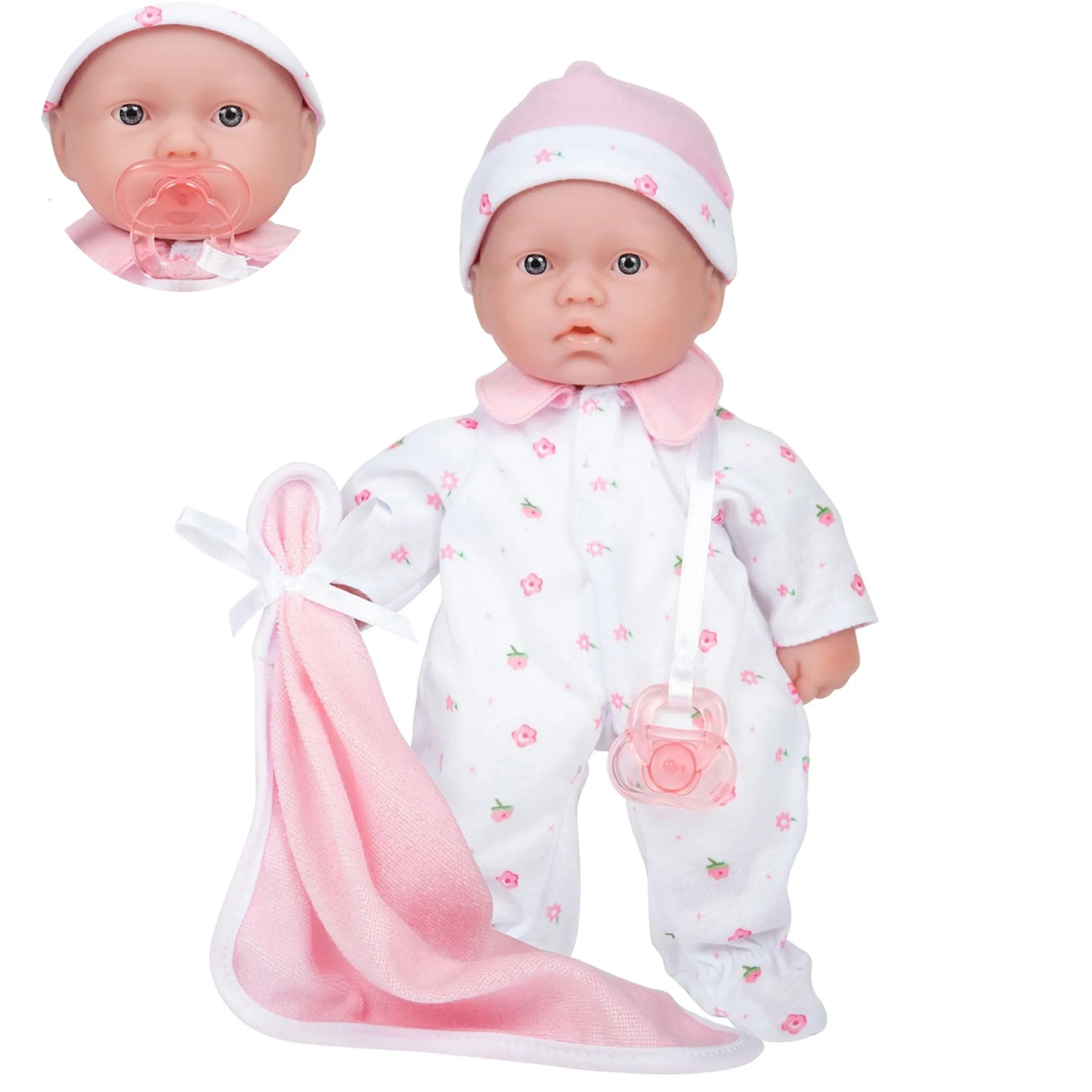 JC Toys La Baby Soft 11-inch Doll - Bright Blue Eyes