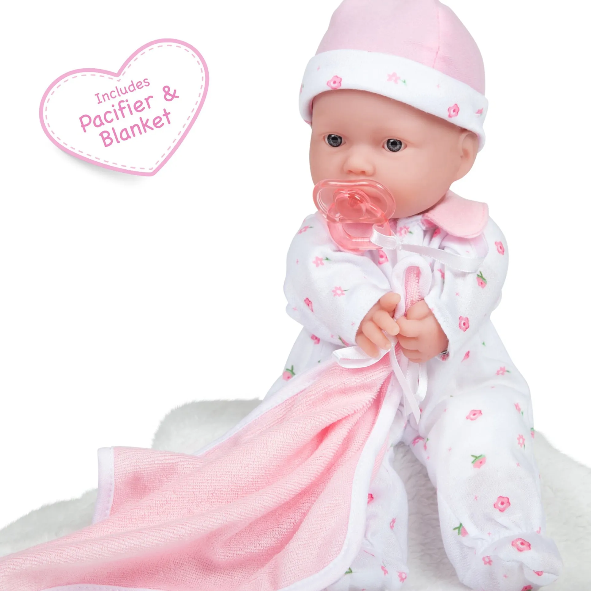 JC Toys La Baby Soft 11-inch Doll - Bright Blue Eyes