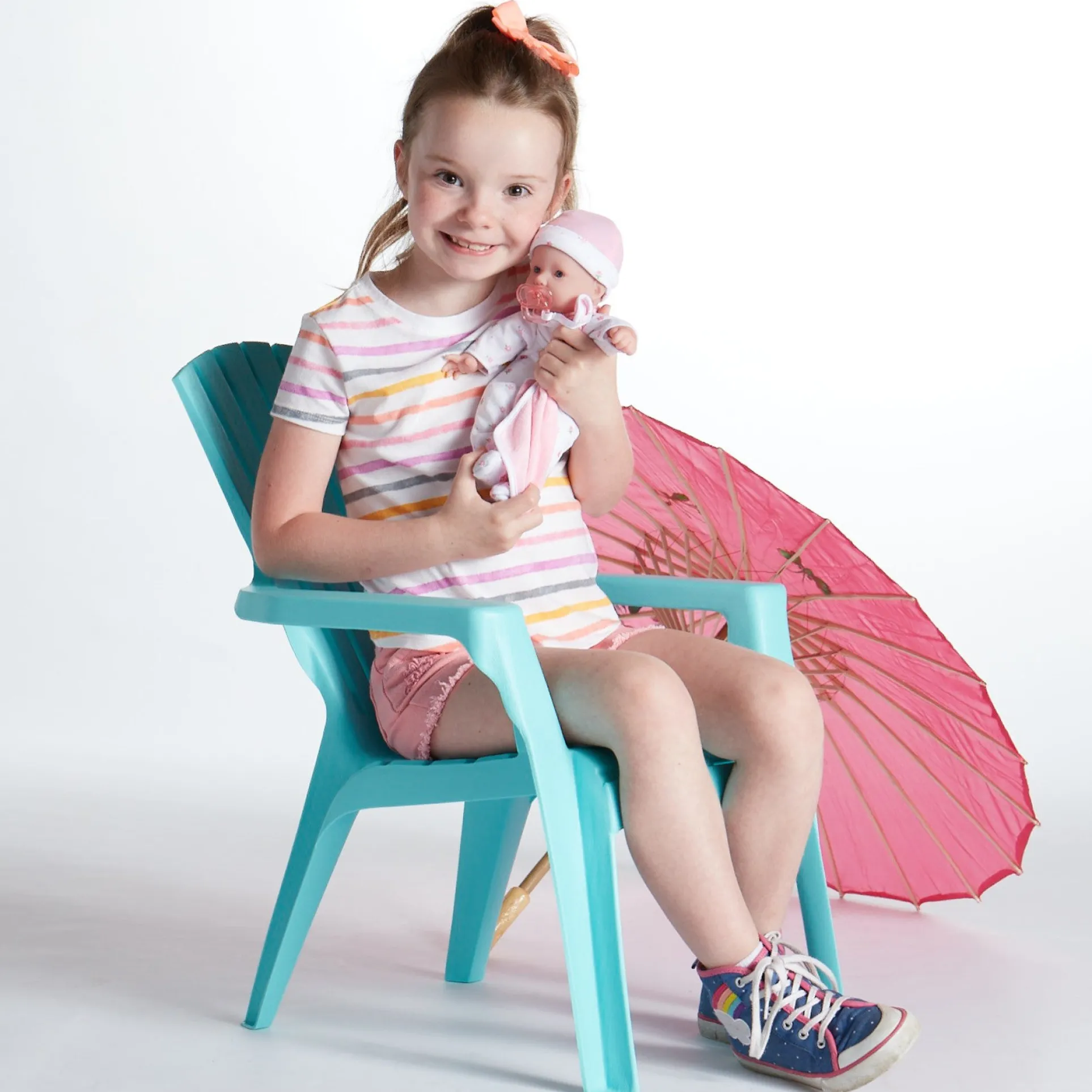 JC Toys La Baby Soft 11-inch Doll - Bright Blue Eyes