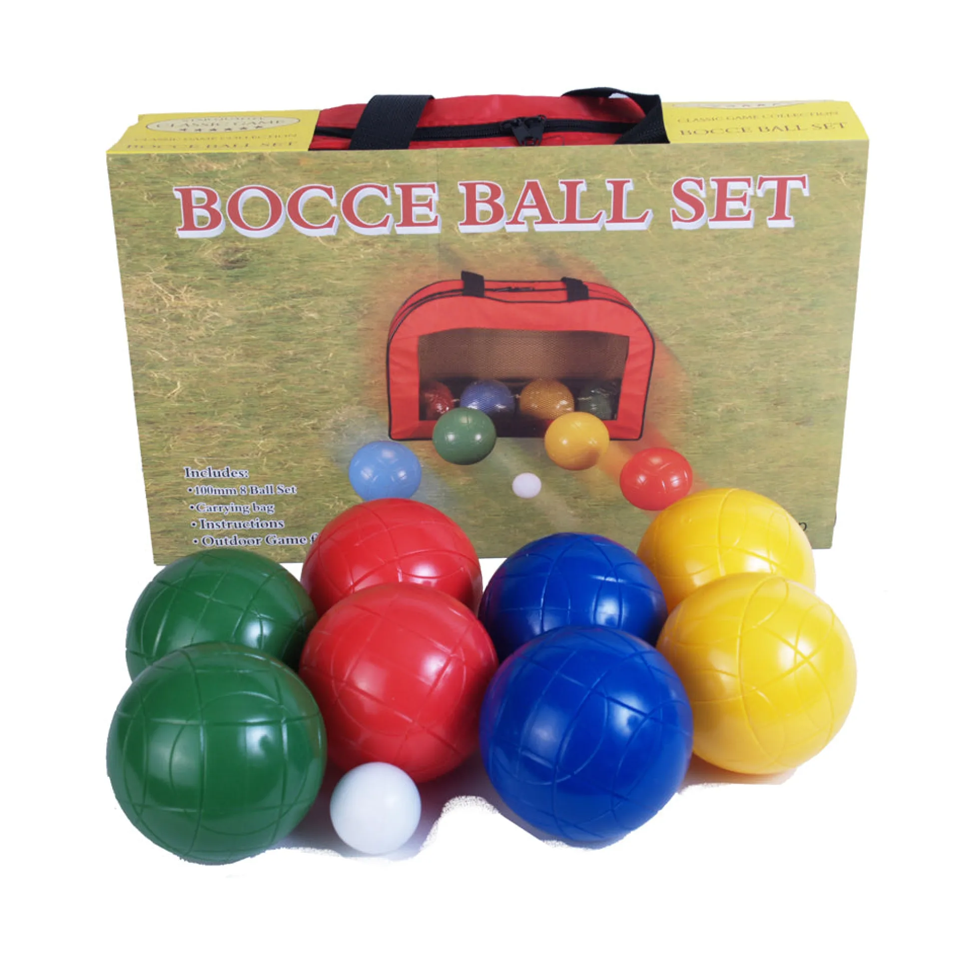 John N. Hansen Co. Deluxe Bocce Ball Set for Outdoor Fun