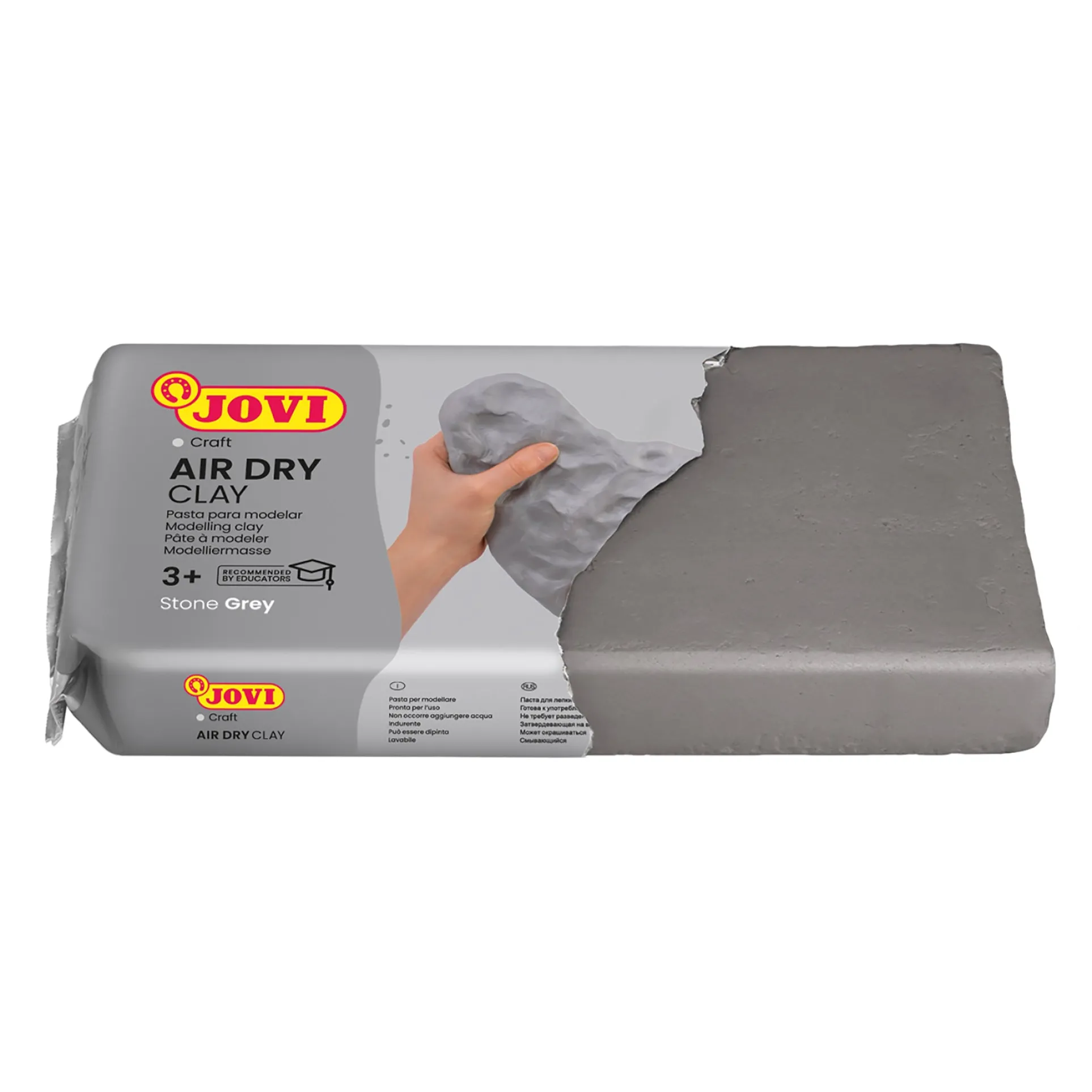 JOVI Home Artist Collection Air Dry Clay - Grey, 2.2lb Bar, Pack of 2