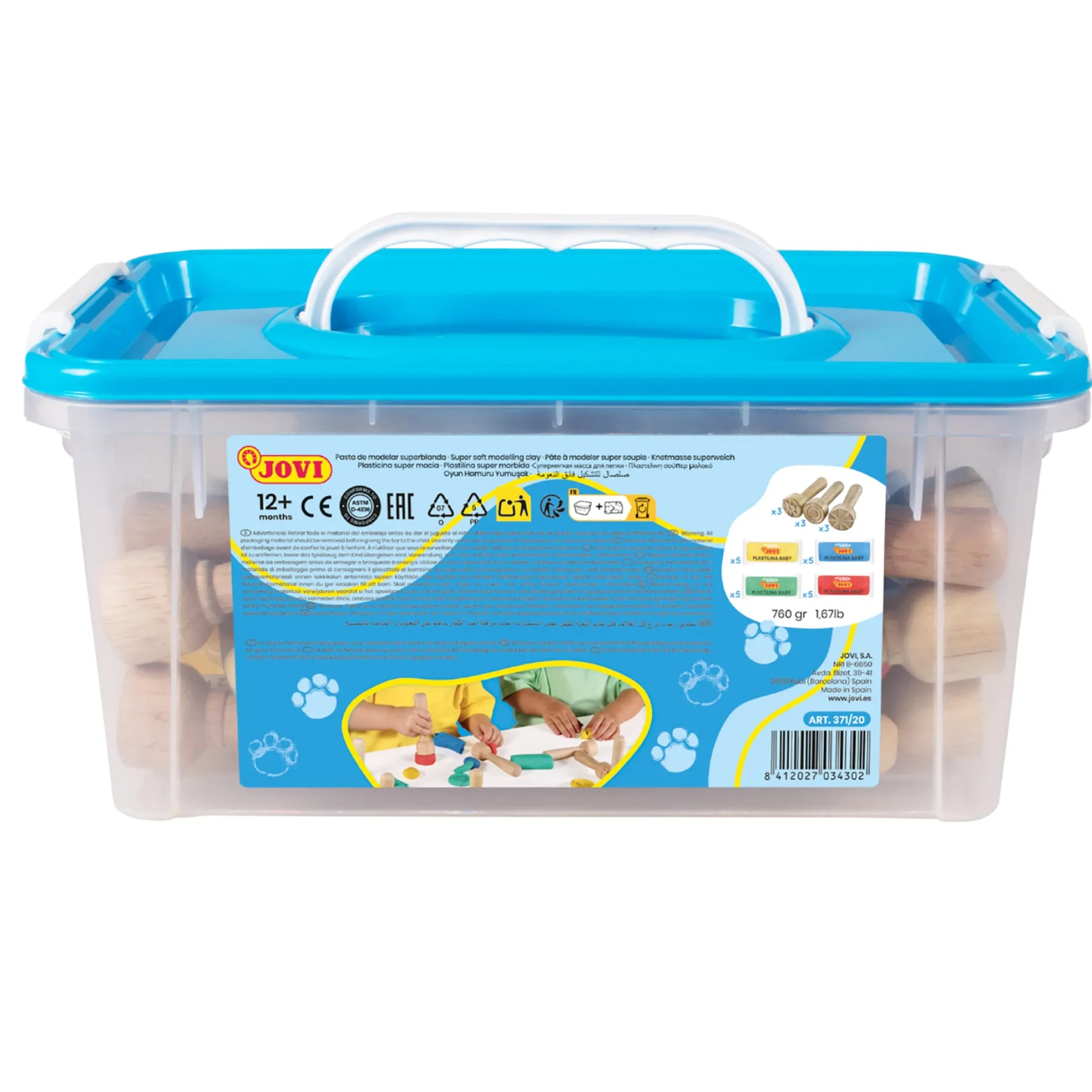 JOVI Plastilina Ultimate Sculpting Clay Set for Kids - Multicolor