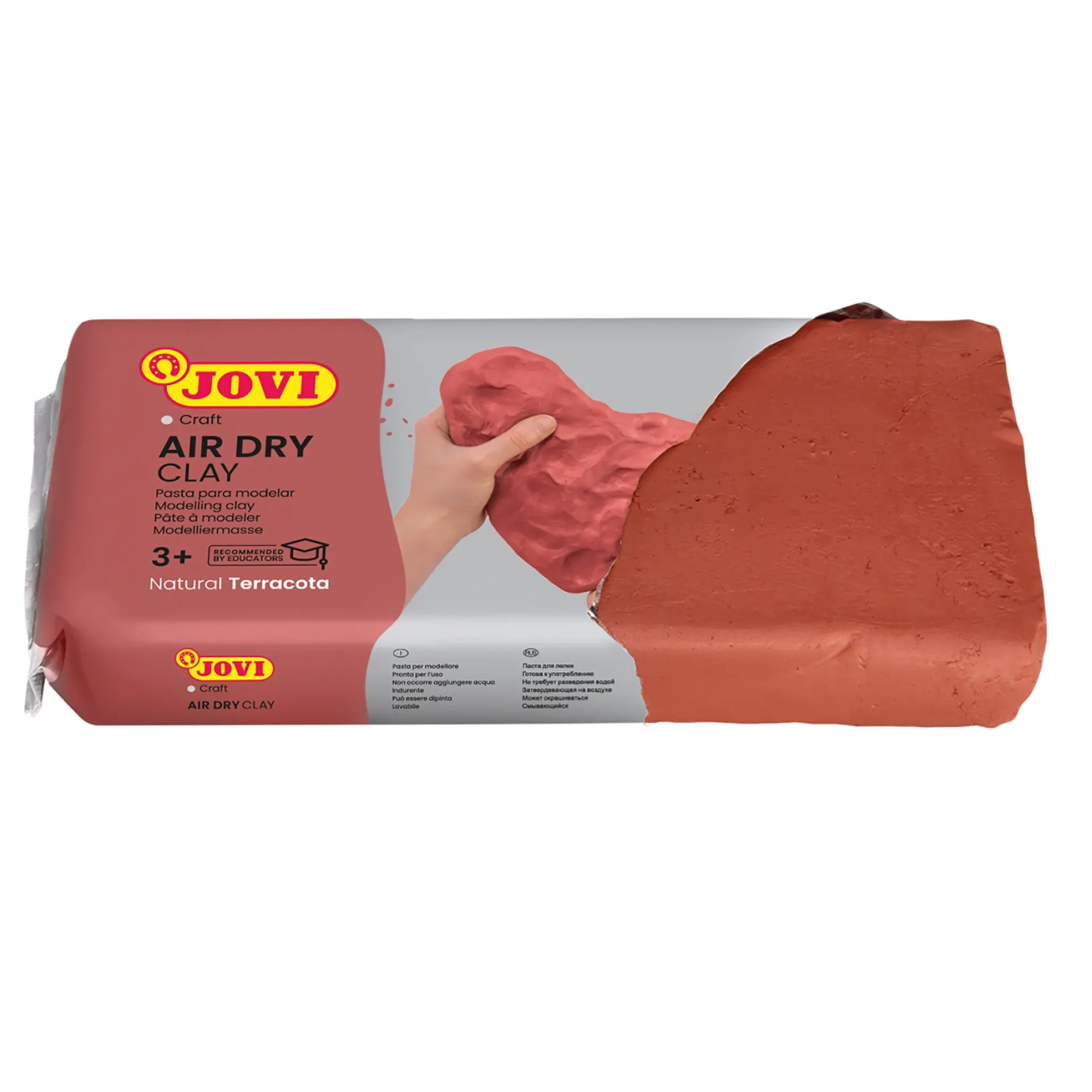 JOVI Premium Air Dry Clay, 2.2lb Bar, Terracotta - Pack of 2