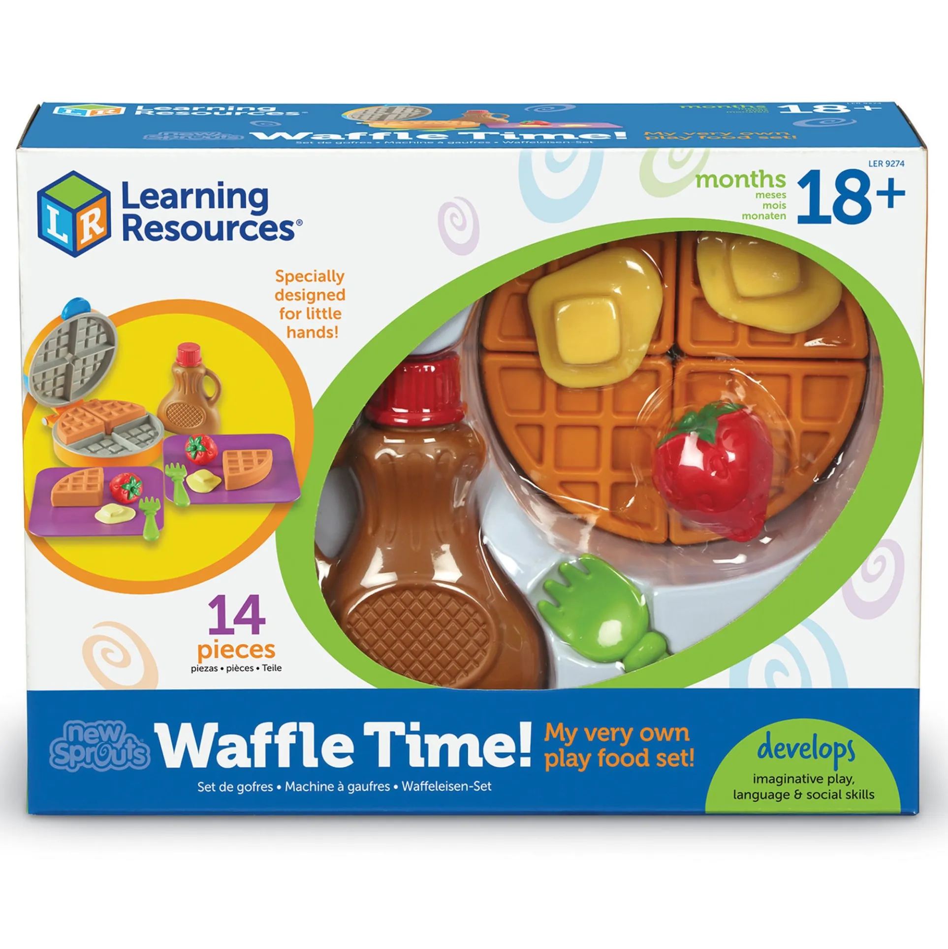 Learning Resources 14-Piece Waffle Time Playset