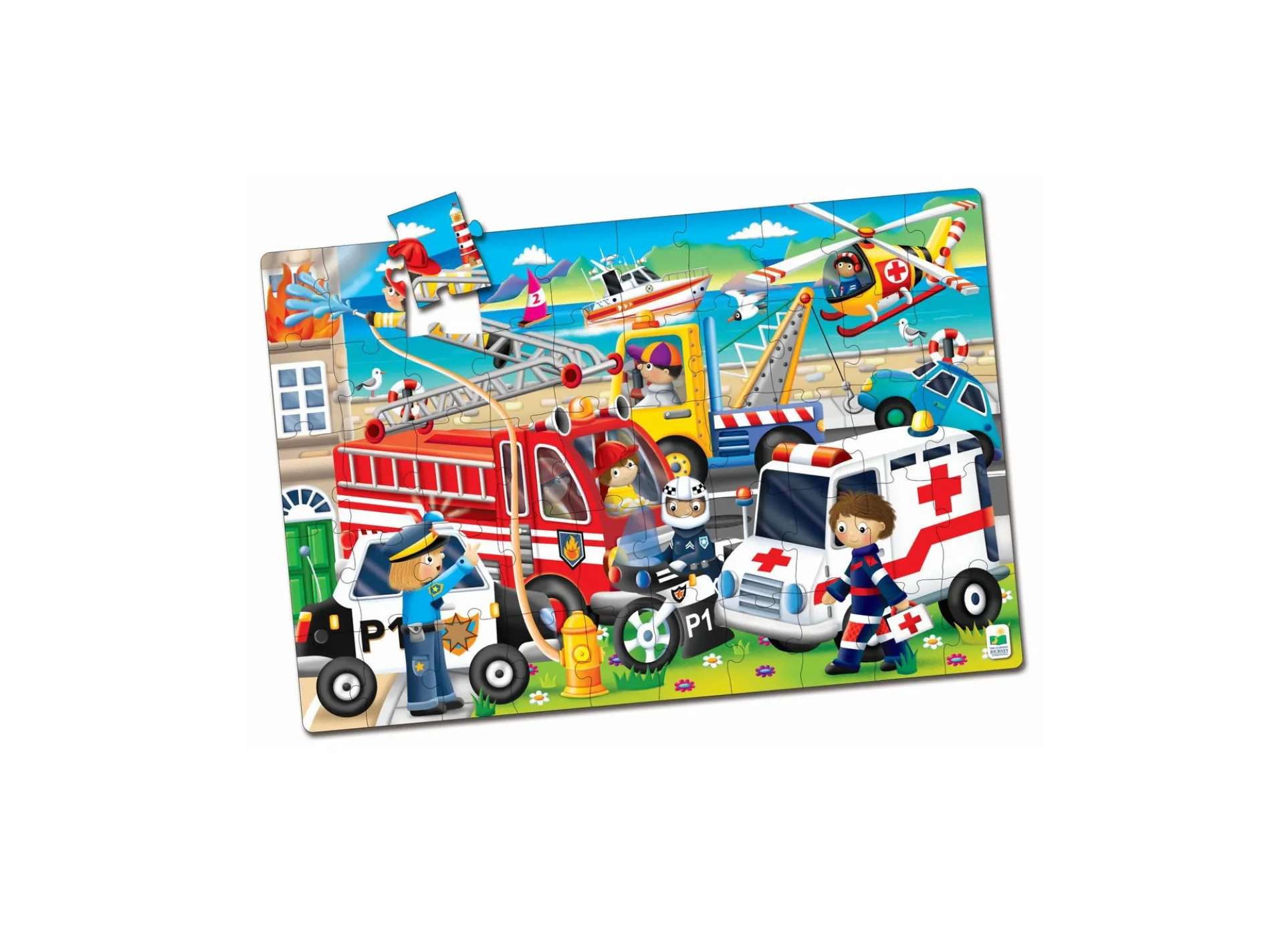 Jumbo Floor Puzzle - Emergency Rescue: 50 pcs