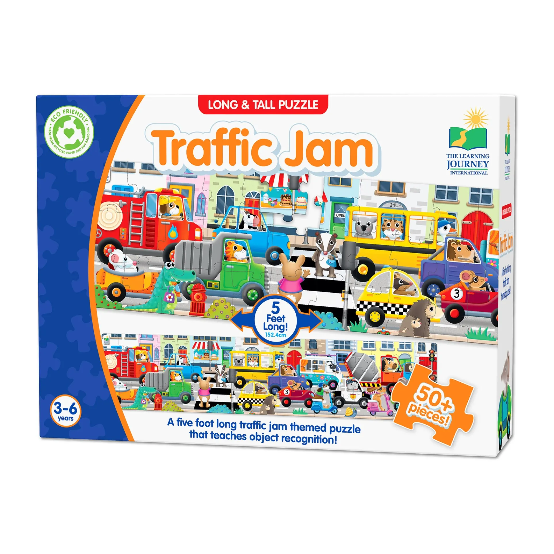 Jumbo Traffic Jam Floor Puzzle - 51 pc