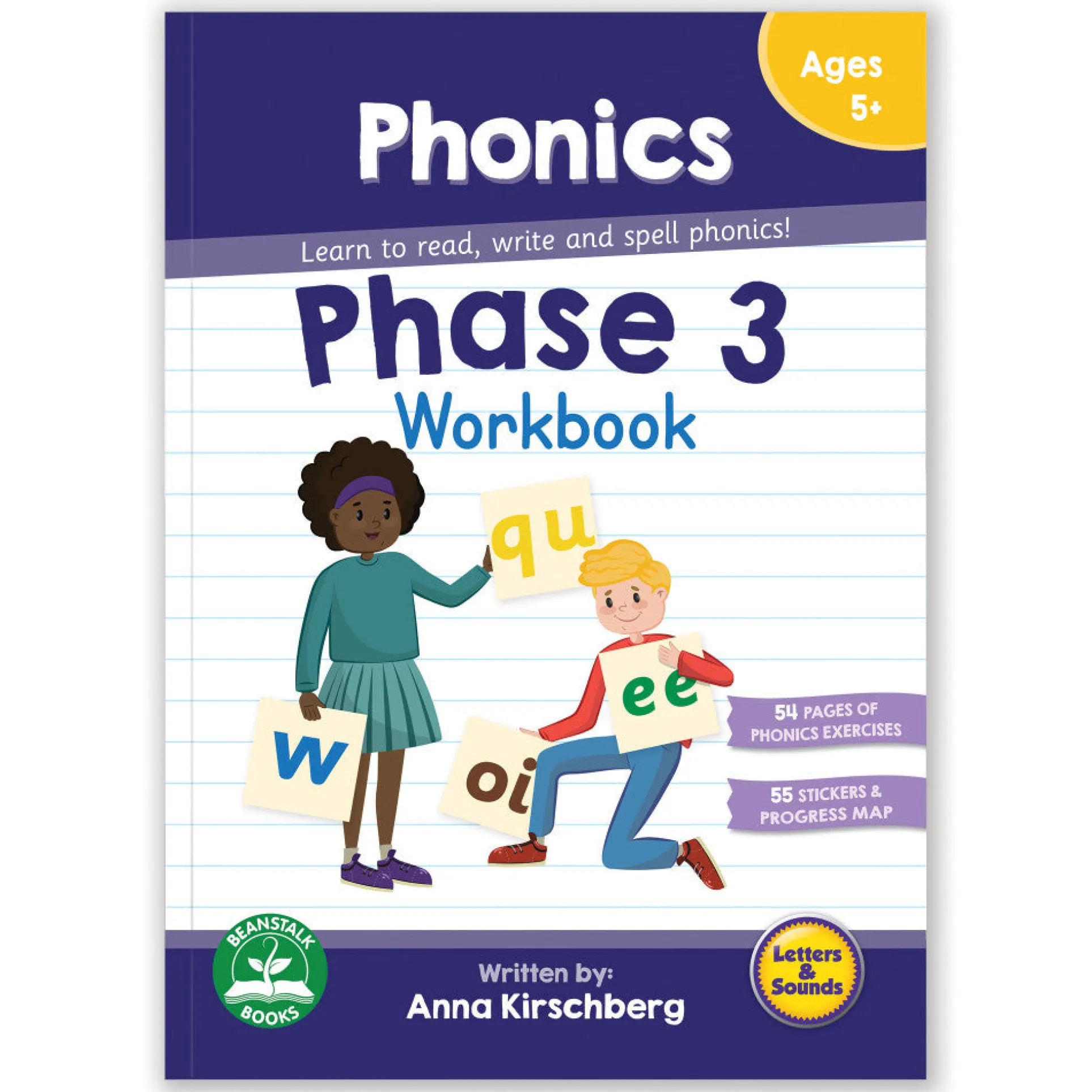 Junior Learning - Phase 3 Phonics Workbook - Educational Learning Aid