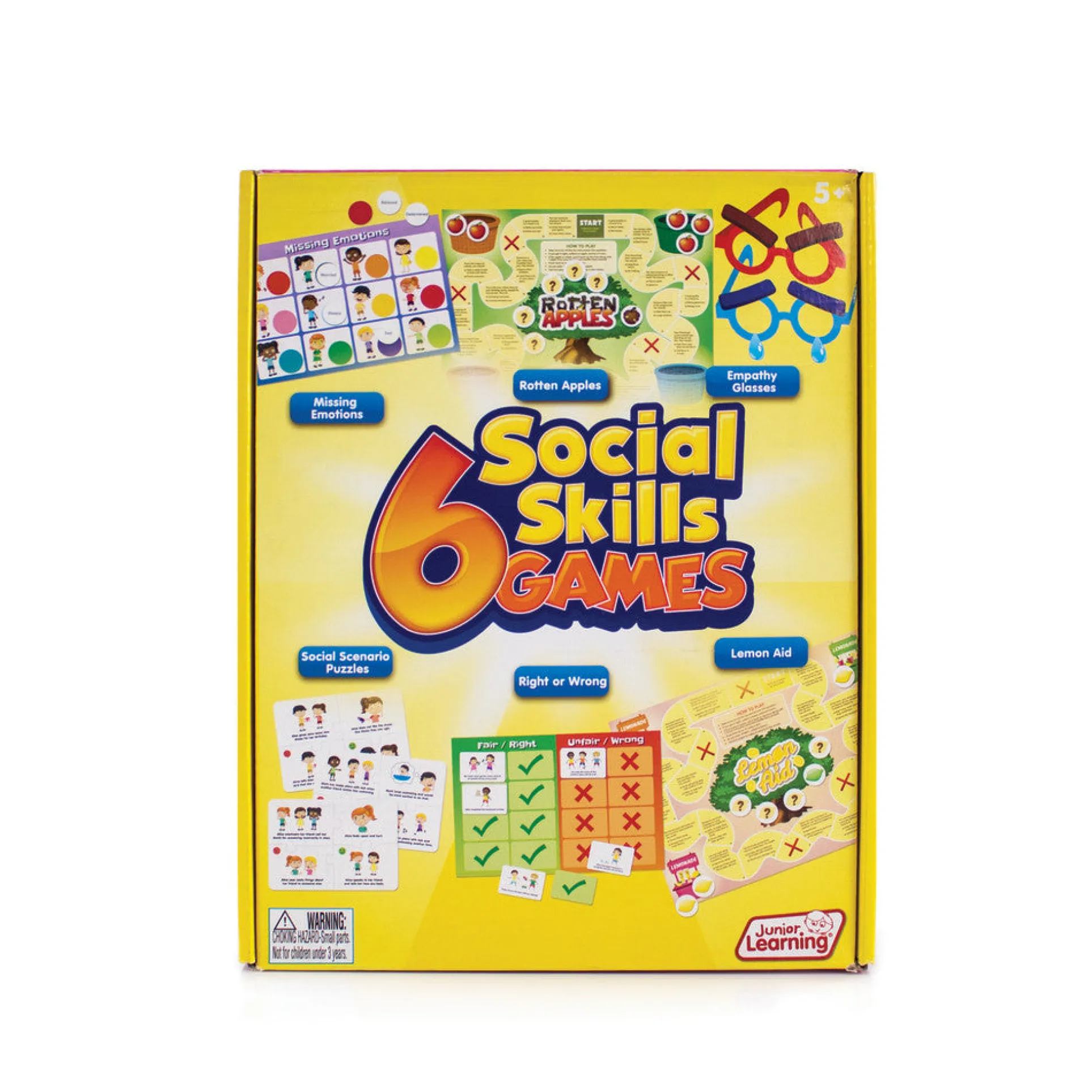Junior Learning 6 Social Skills Games - Emotional & Ethical Development Set