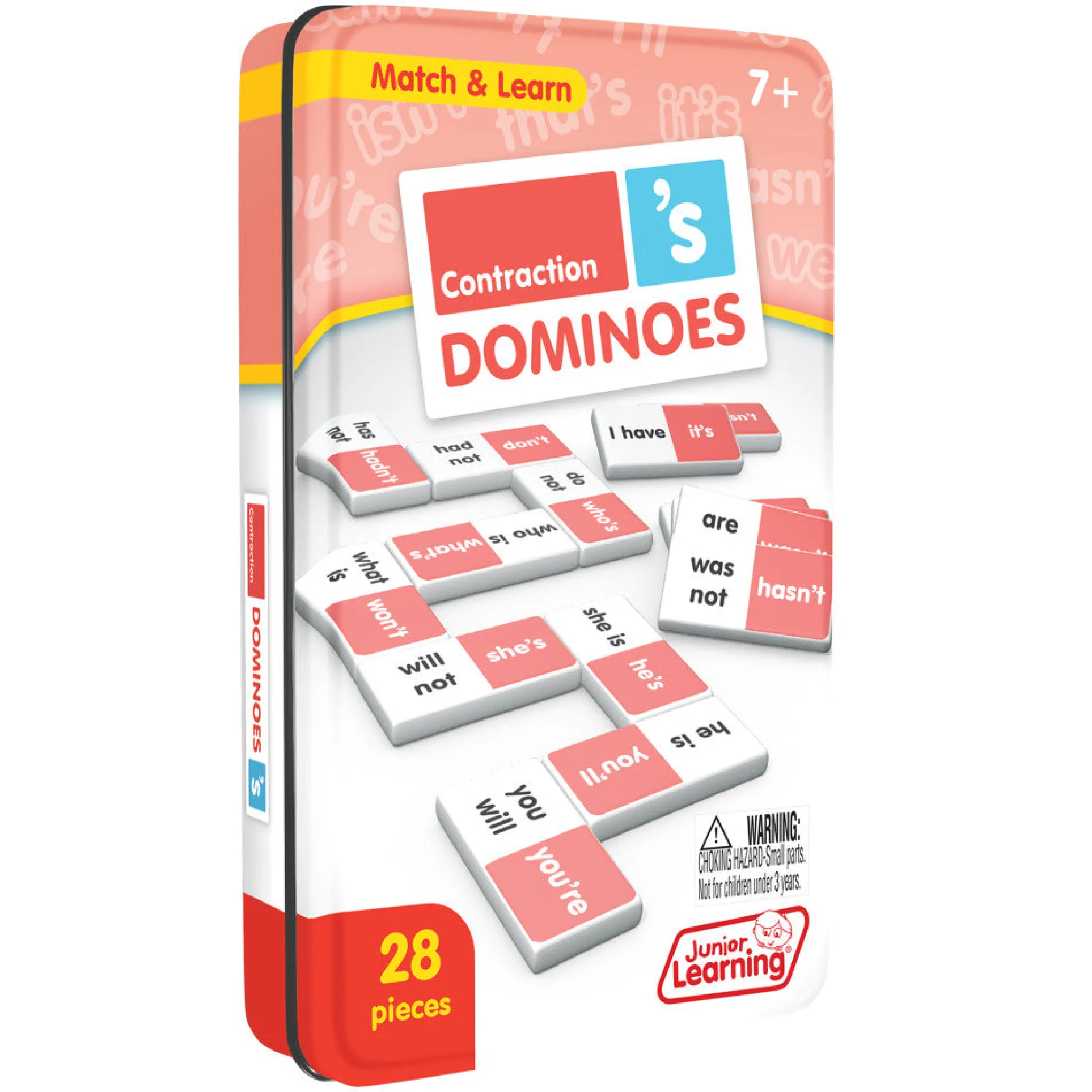 Junior Learning Contraction Dominoes - Language Arts Educational Game