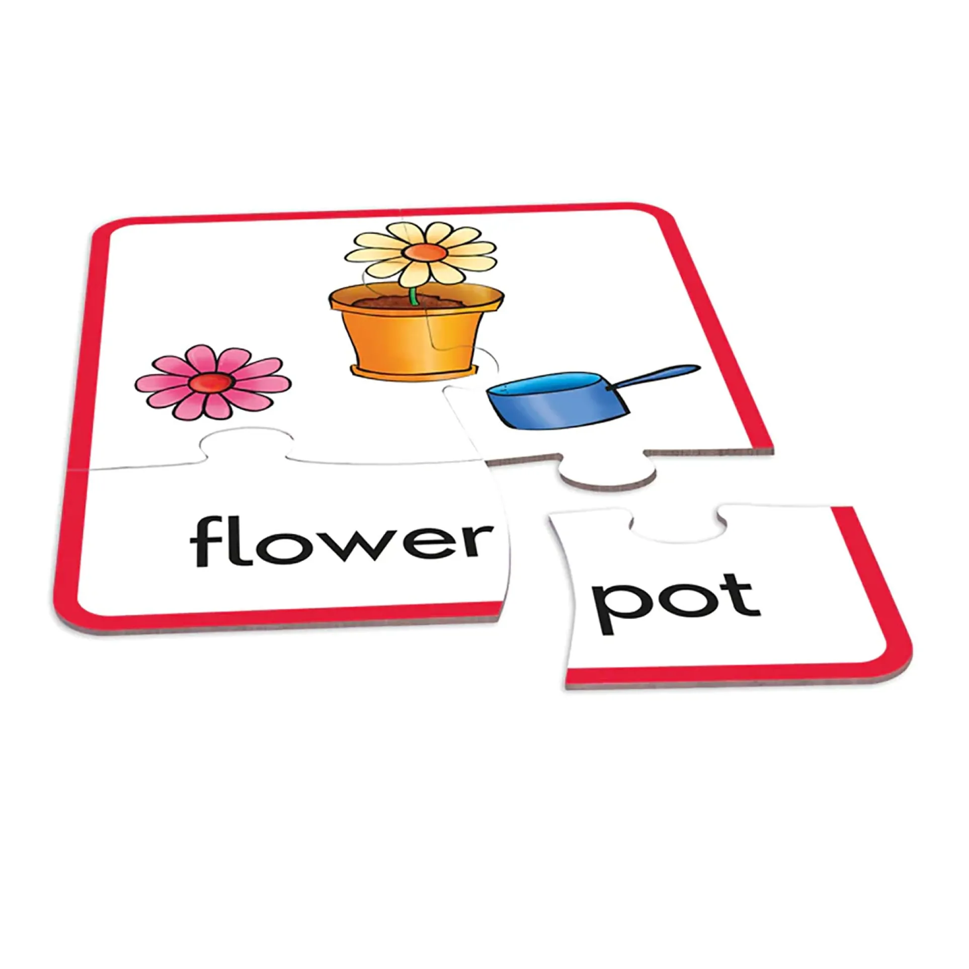 Junior Learning Compound Word Puzzles - Multicolored Language Game