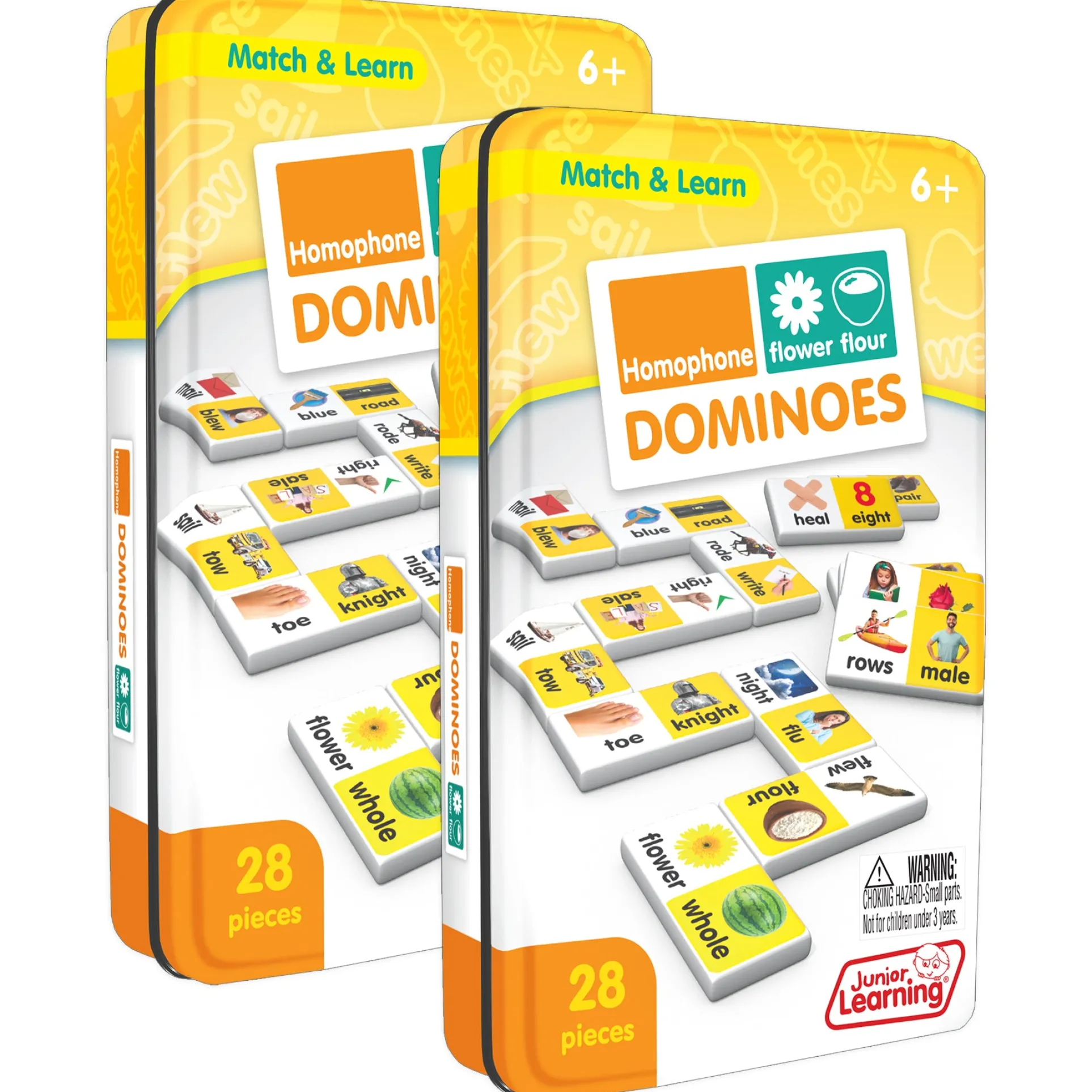 Junior Learning Homophone Match & Learn Dominoes - Dual Pack
