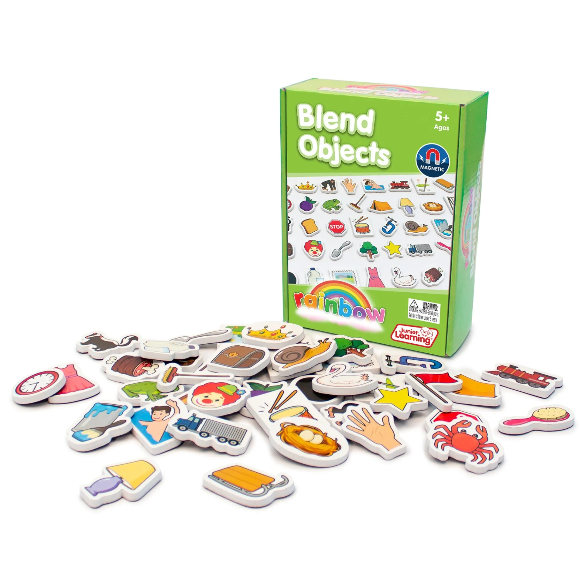 Junior Learning Magnetic Foam Blend Objects - Multicolor Educational Set