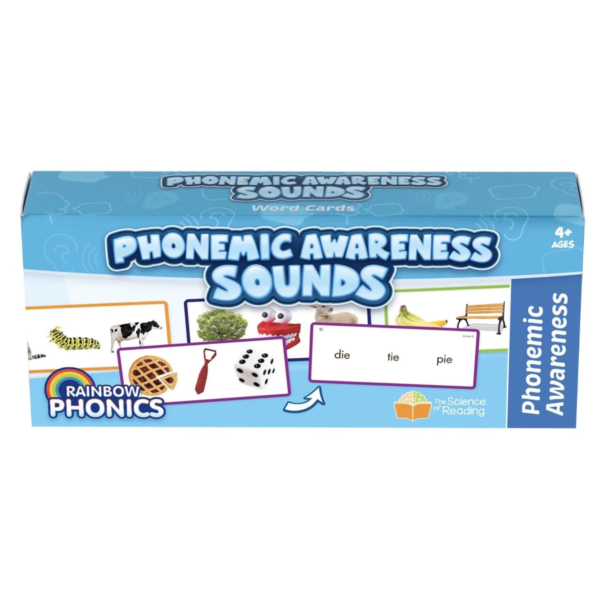 Junior Learning Rainbow Phonics - Phonemic Awareness Sounds - 101 Educational Word Cards