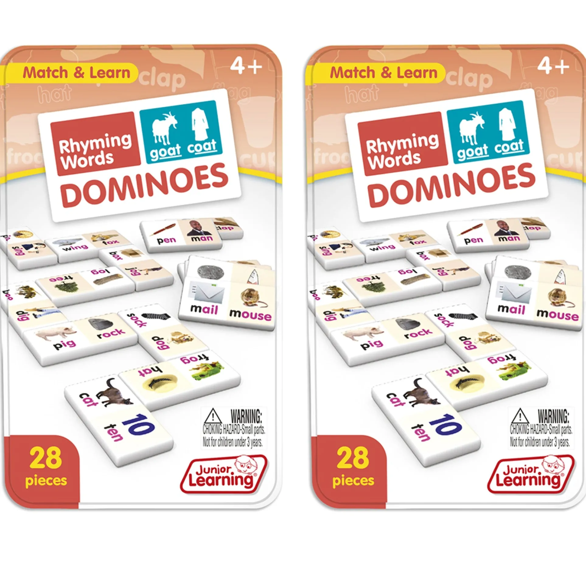 Junior Learning Rhyming Words Dominoes - Educational Game Set