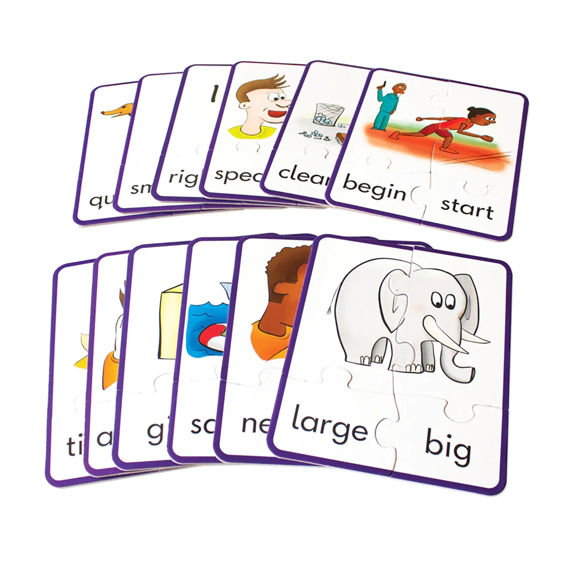 Junior Learning Synonym Puzzles - Educational Jigsaw Set - Multicolored