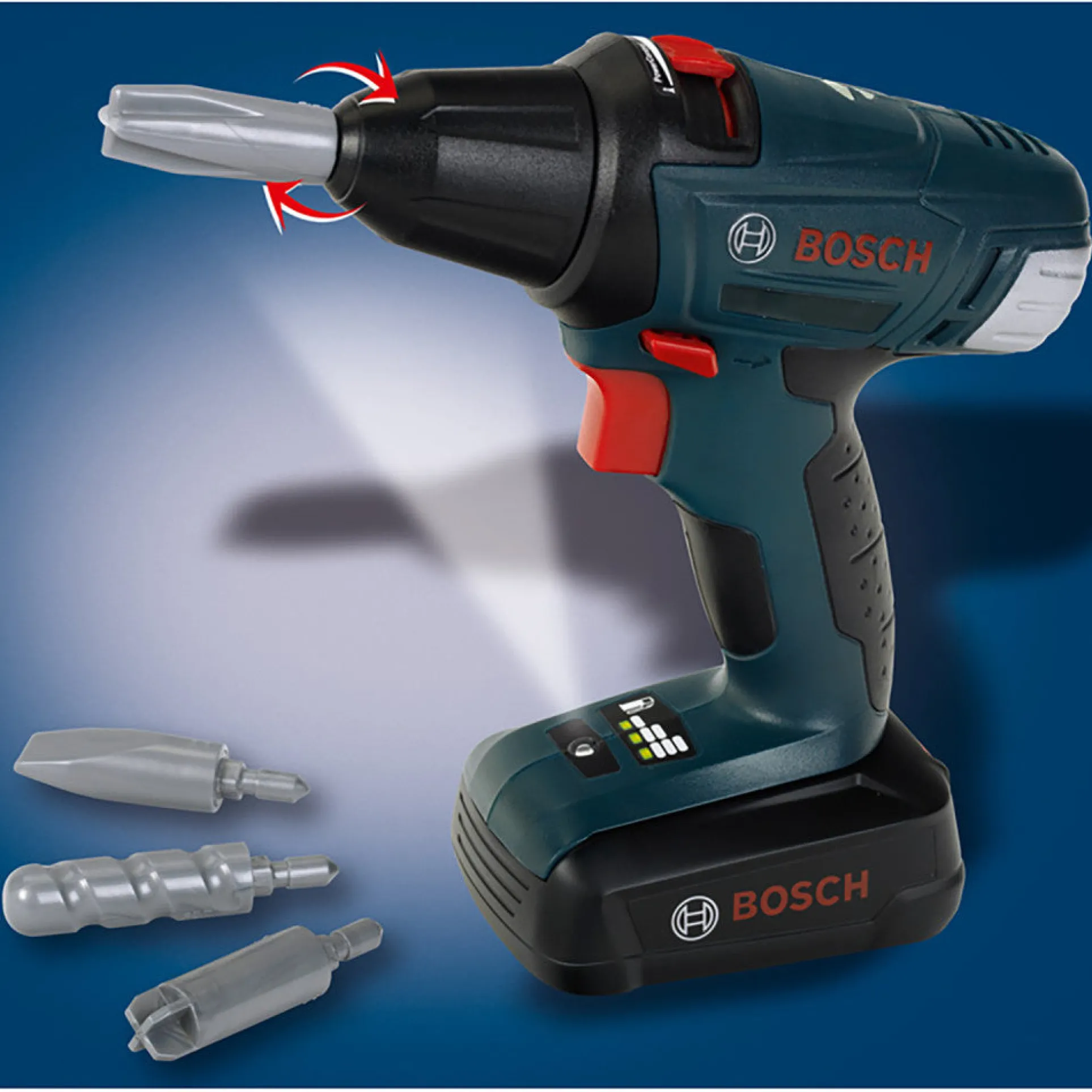 Bosch Mini 2-In-1 Cordless Drill & Screwdriver - Interactive Toy for Kids Ages 3+