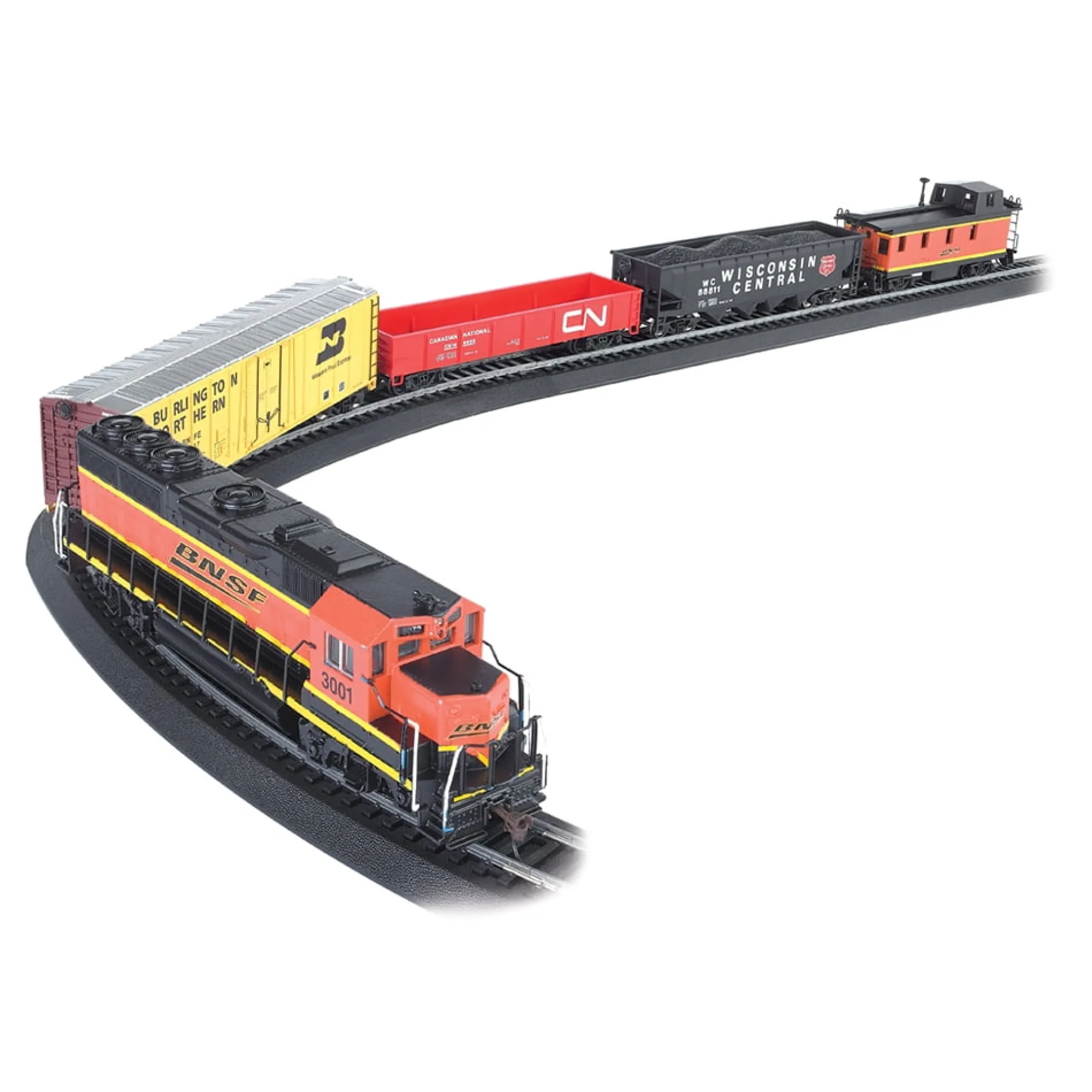 Bachmann Trains - Rail Chief HO Scale 130-Piece Electric Train Set