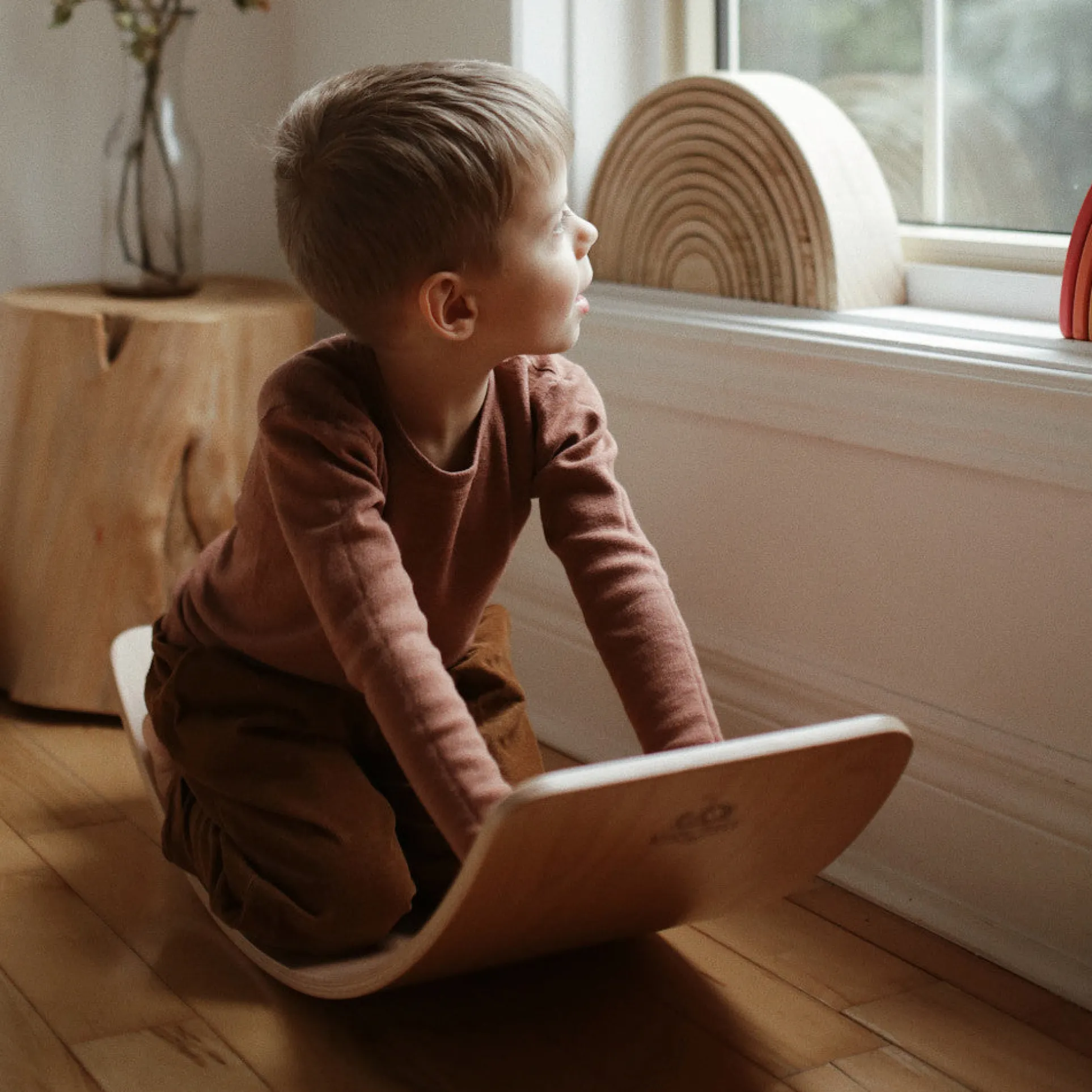 Kinderfeets Kinderboard Lite - Versatile Wooden Balance Board for Toddlers