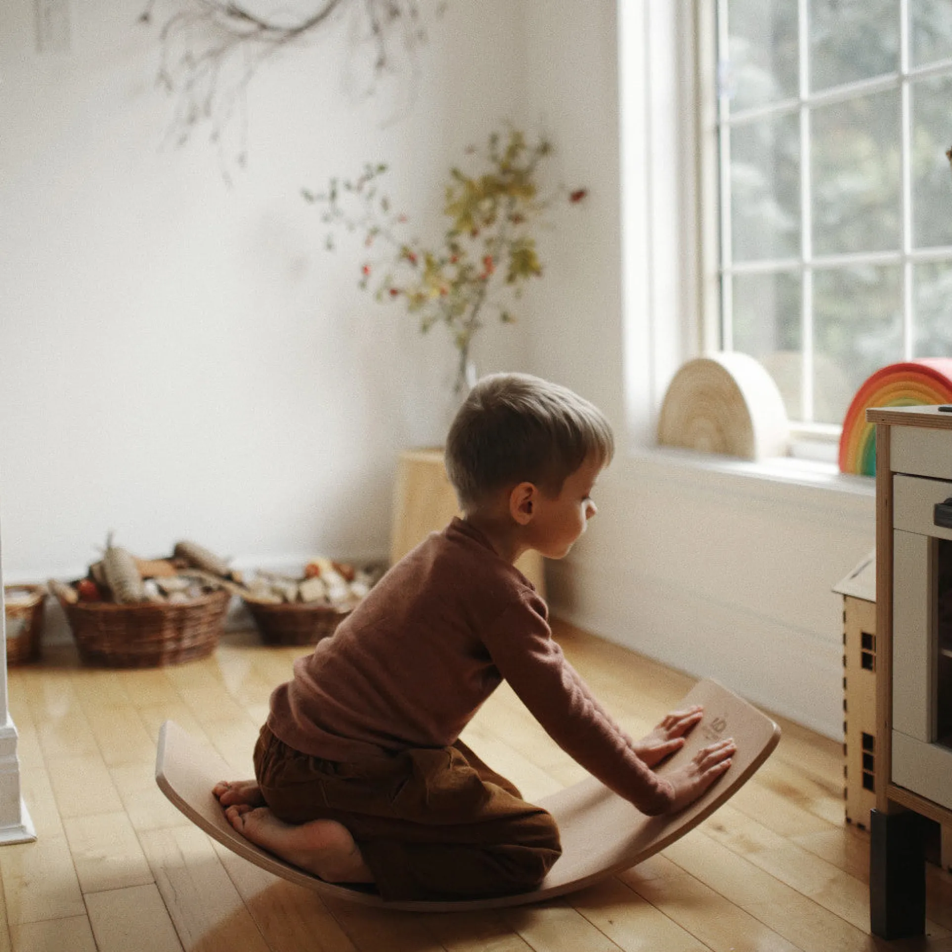 Kinderfeets Kinderboard Lite - Versatile Wooden Balance Board for Toddlers