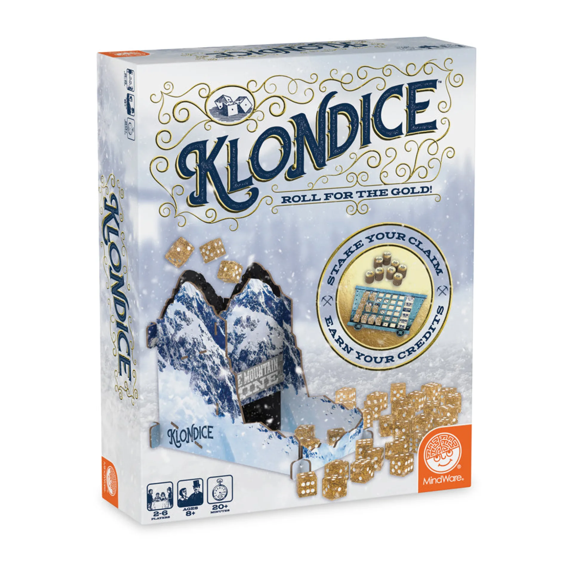 Klondice Roll for the Gold! Strategic Family Dice Game
