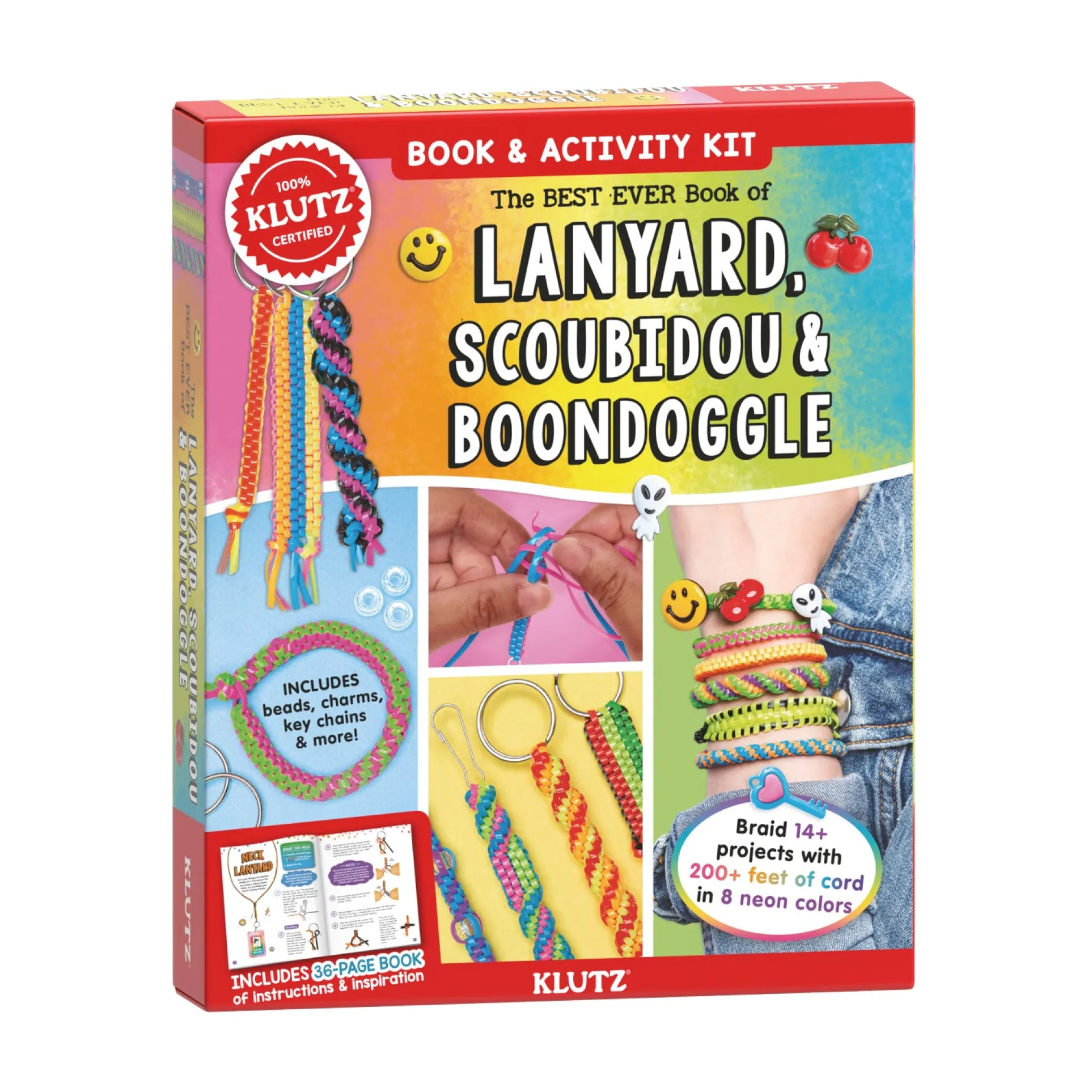 Klutz Best Ever Lanyard, Scoubidou & Boondoggle Craft Book