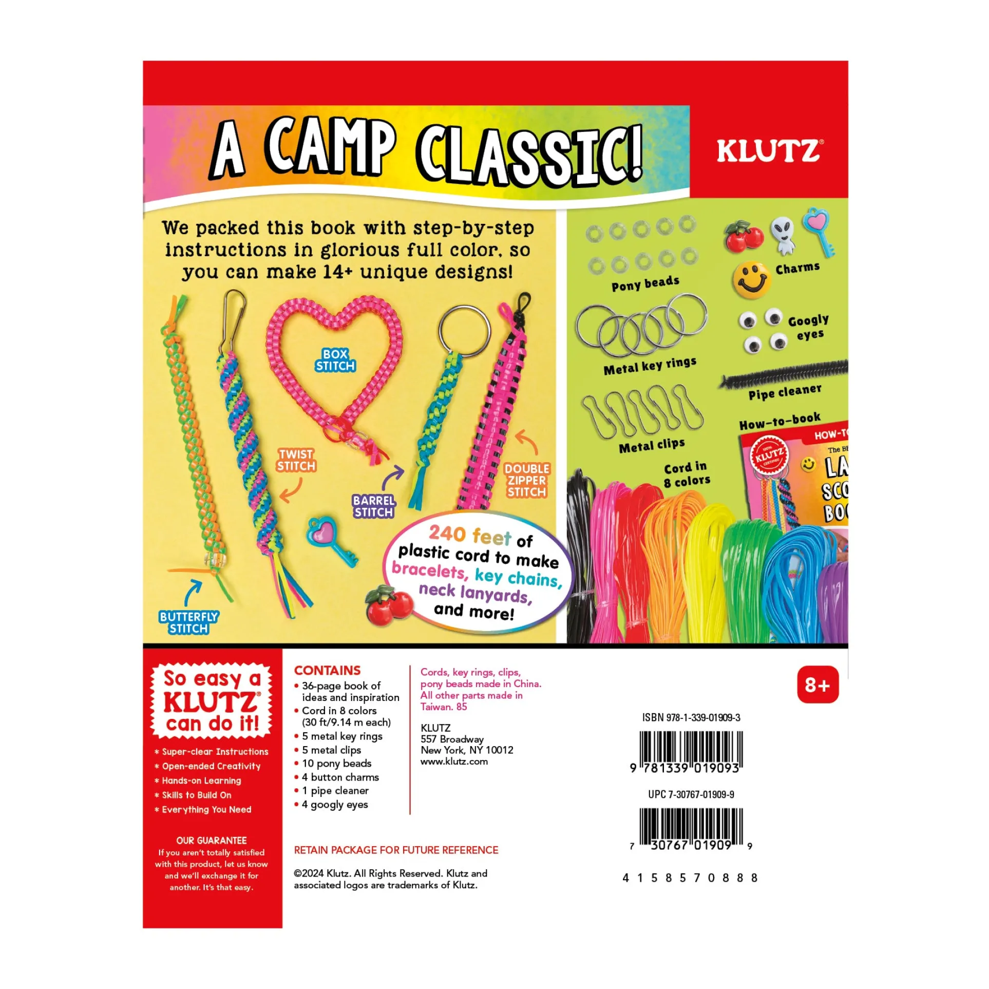 Klutz Best Ever Lanyard, Scoubidou & Boondoggle Craft Book