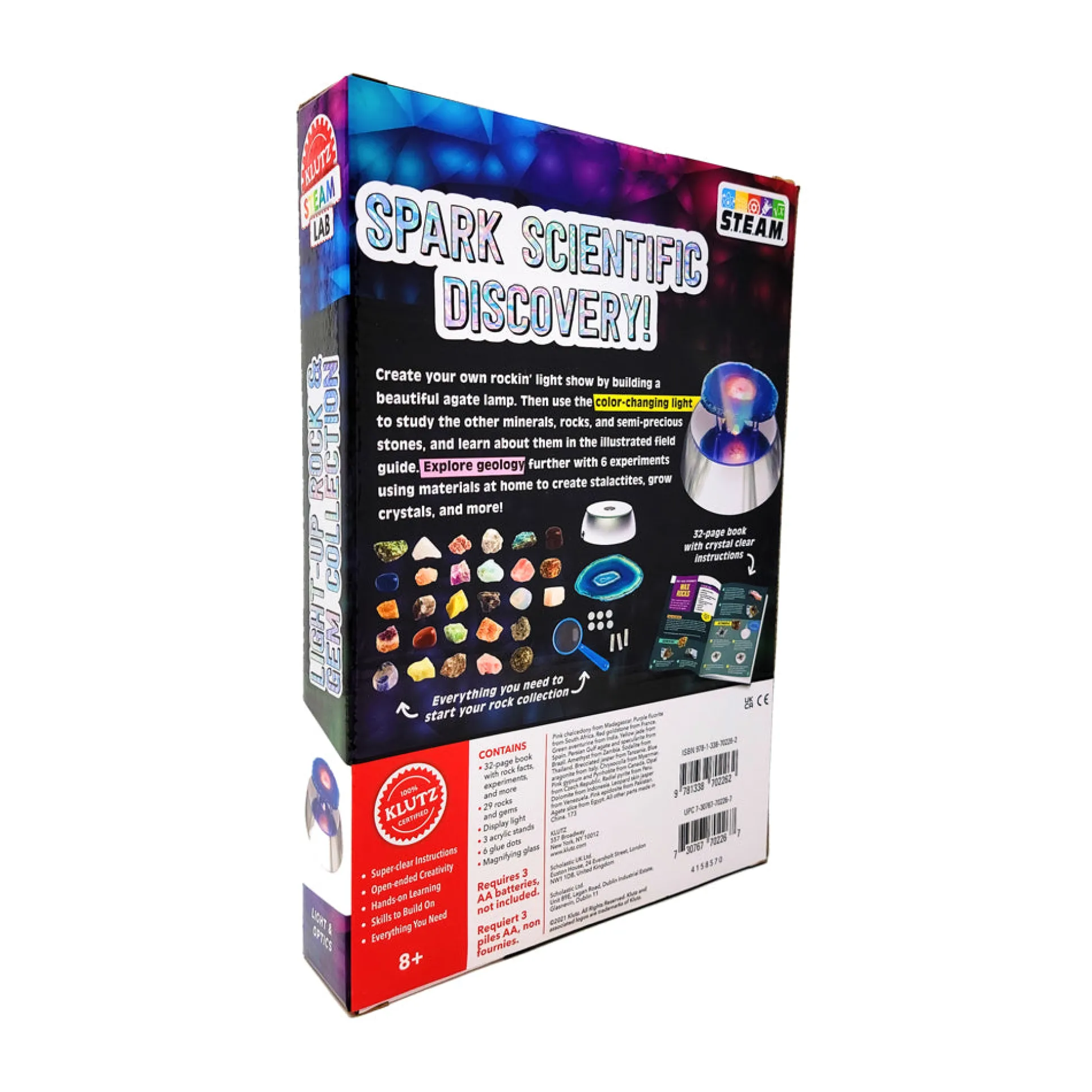 Klutz Light-Up Rock & Gem Collection Science Kit