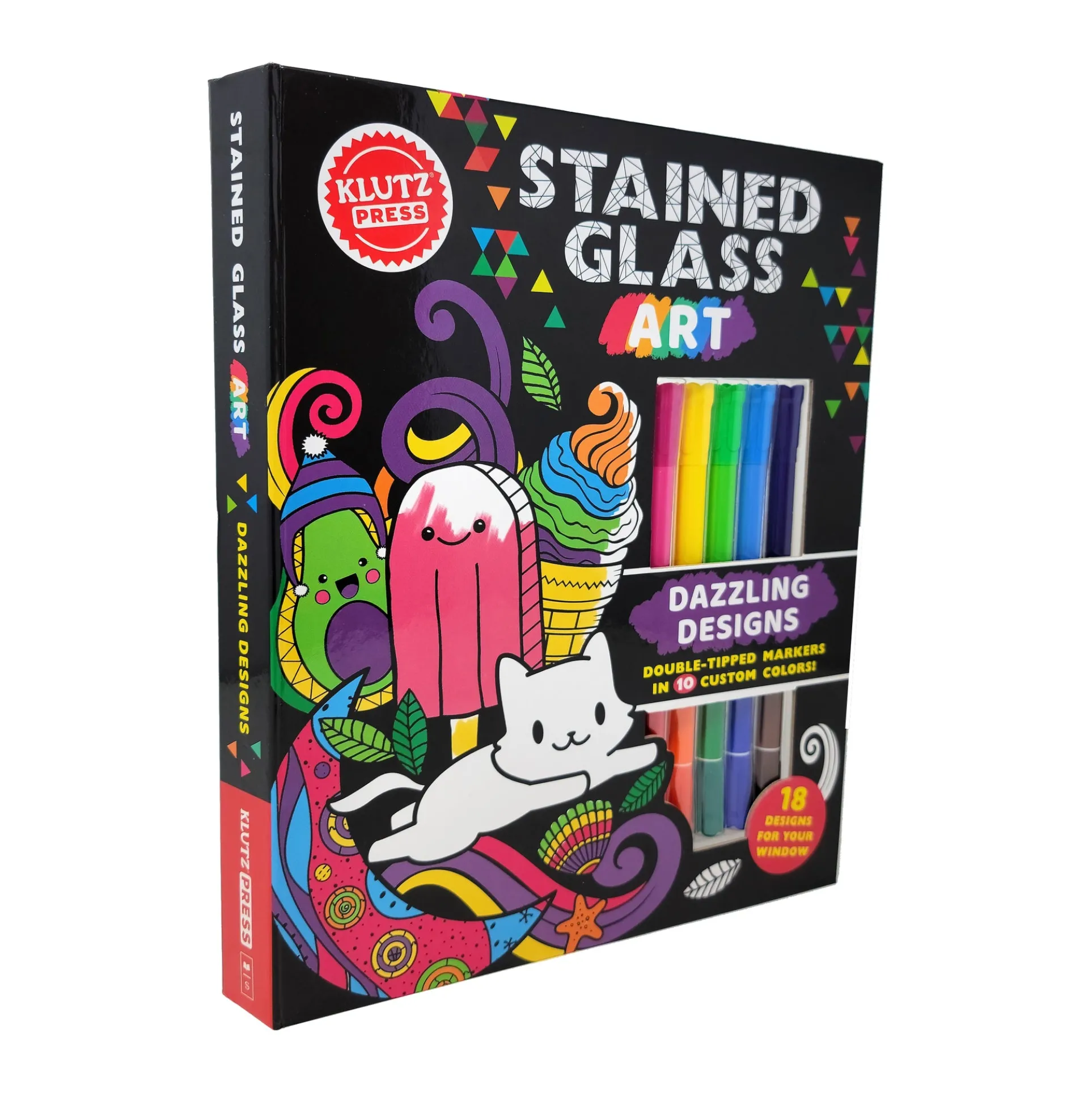 Klutz Stained Glass Art Craft Kit - Dual Design Paper