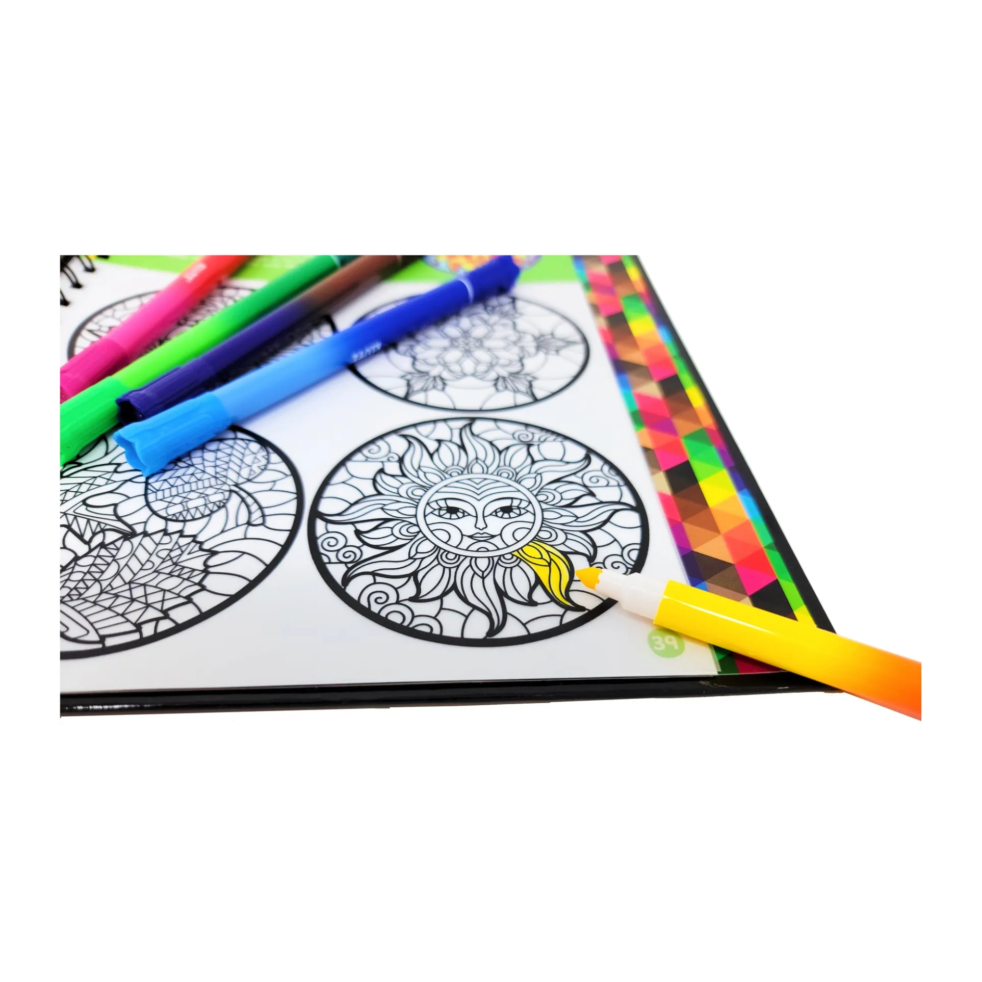 Klutz Stained Glass Art Craft Kit - Dual Design Paper