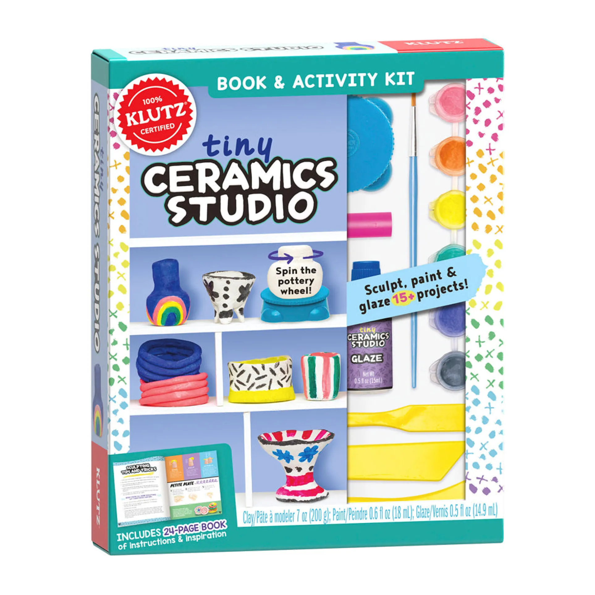 Klutz Tiny Ceramics Studio Craft Kit for Kids